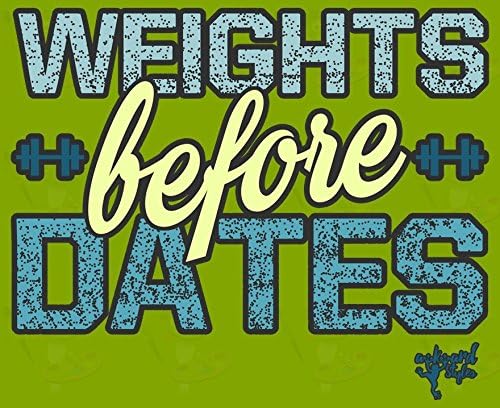 Funny Gym Quote Tank Top for Women - 'Weights Before Dates' Motivational Workout Shirt | Perfect for Fitness Enthusiasts & Gym Lovers