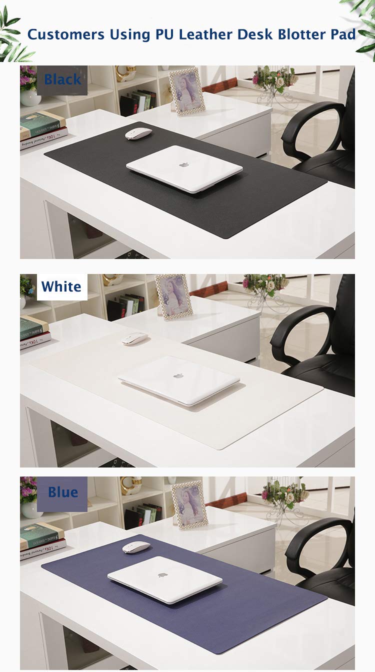 Premium PU Leather Desk Mat - Extra Large 24x48 Inch Office Writing Pad, Laptop & Keyboard Protector for Computer Desks - Ideal for Women, Kids & Home Office Use - Perfect for Work, Study & Gaming