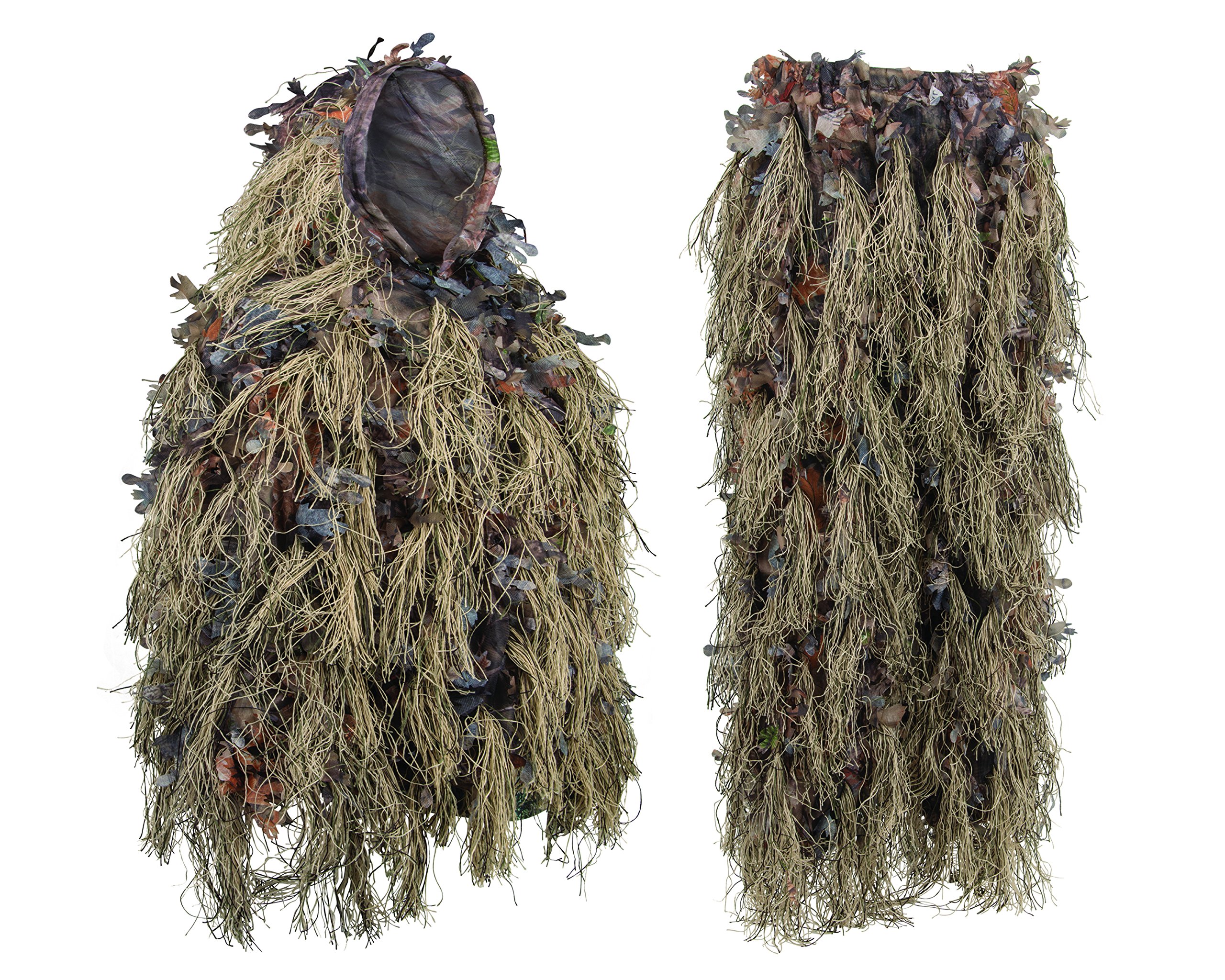 North Mountain Gear Hybrid Camouflage Ghillie Suit for Men - Lightweight Hunting & Airsoft Camo Suit - Perfect for Outdoor Tactical Missions, Wildlife Photography & Military Simulation
