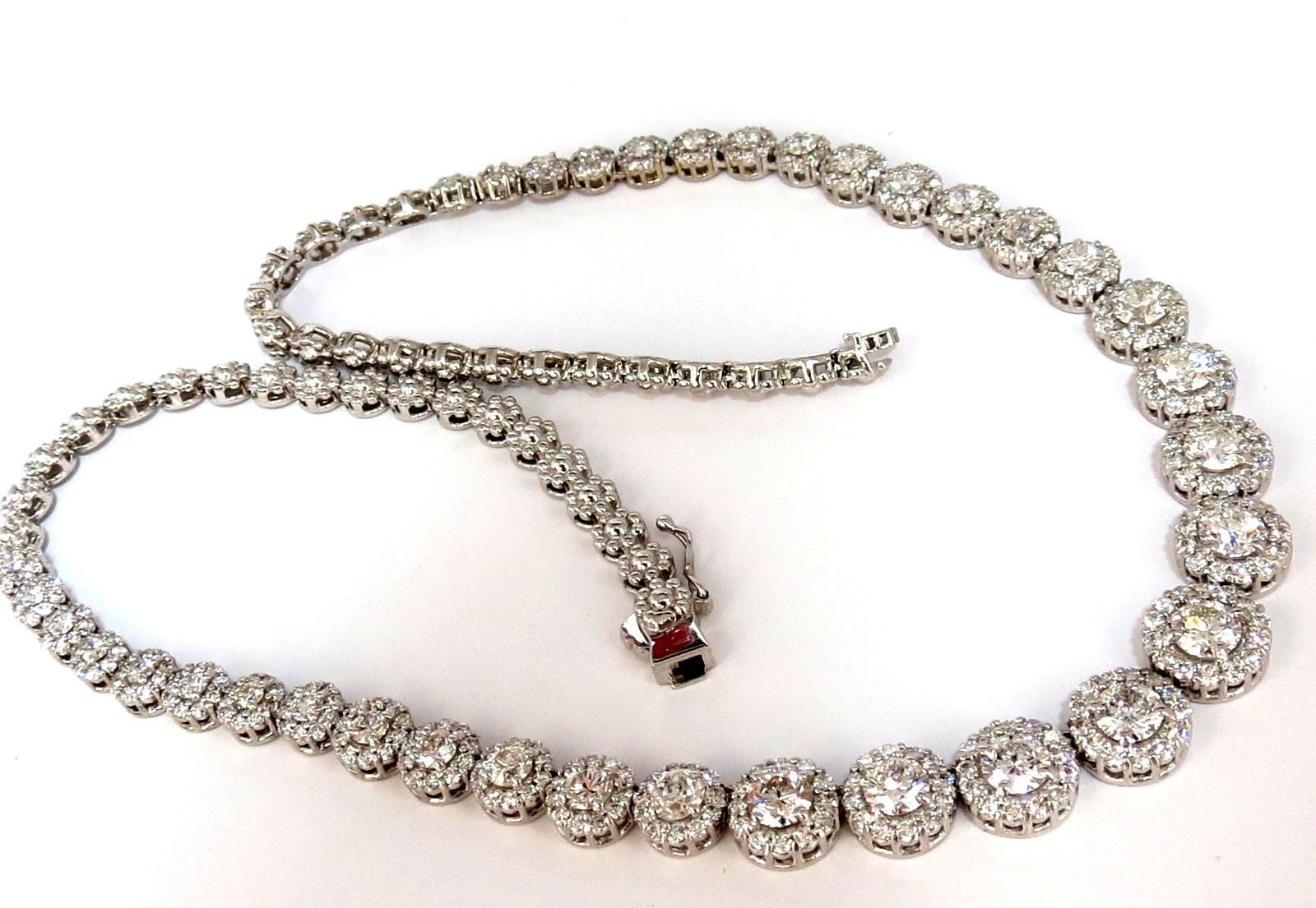 9.50CT Natural Diamonds Necklace - Cluster Halo Pendant for Women, Elegant Jewelry Gift for Wedding, Anniversary & Special Occasions