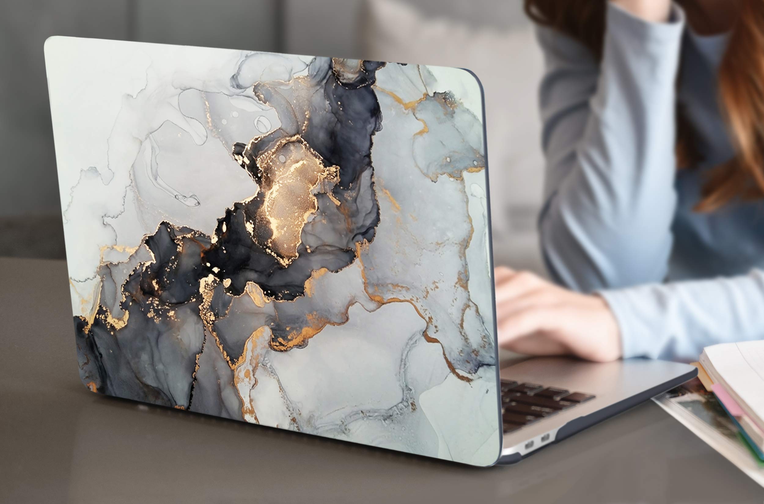 Batianda Protective Case for MacBook Air 13 inch (2020 2019 2018 Release A2337 M1 A2179 A1932) - Hard Plastic Shell with Keyboard Cover & Screen Protector for MacBook Air 13
