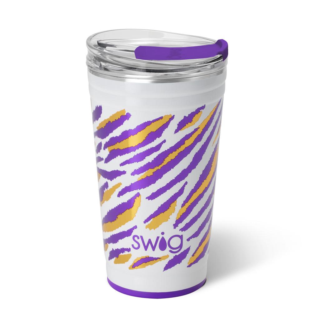 Geaux Gameday 24oz Insulated Party Cup - Durable Stainless Steel Tumbler for Tailgating, BBQs & Outdoor Events - Keeps Drinks Cold for Hours