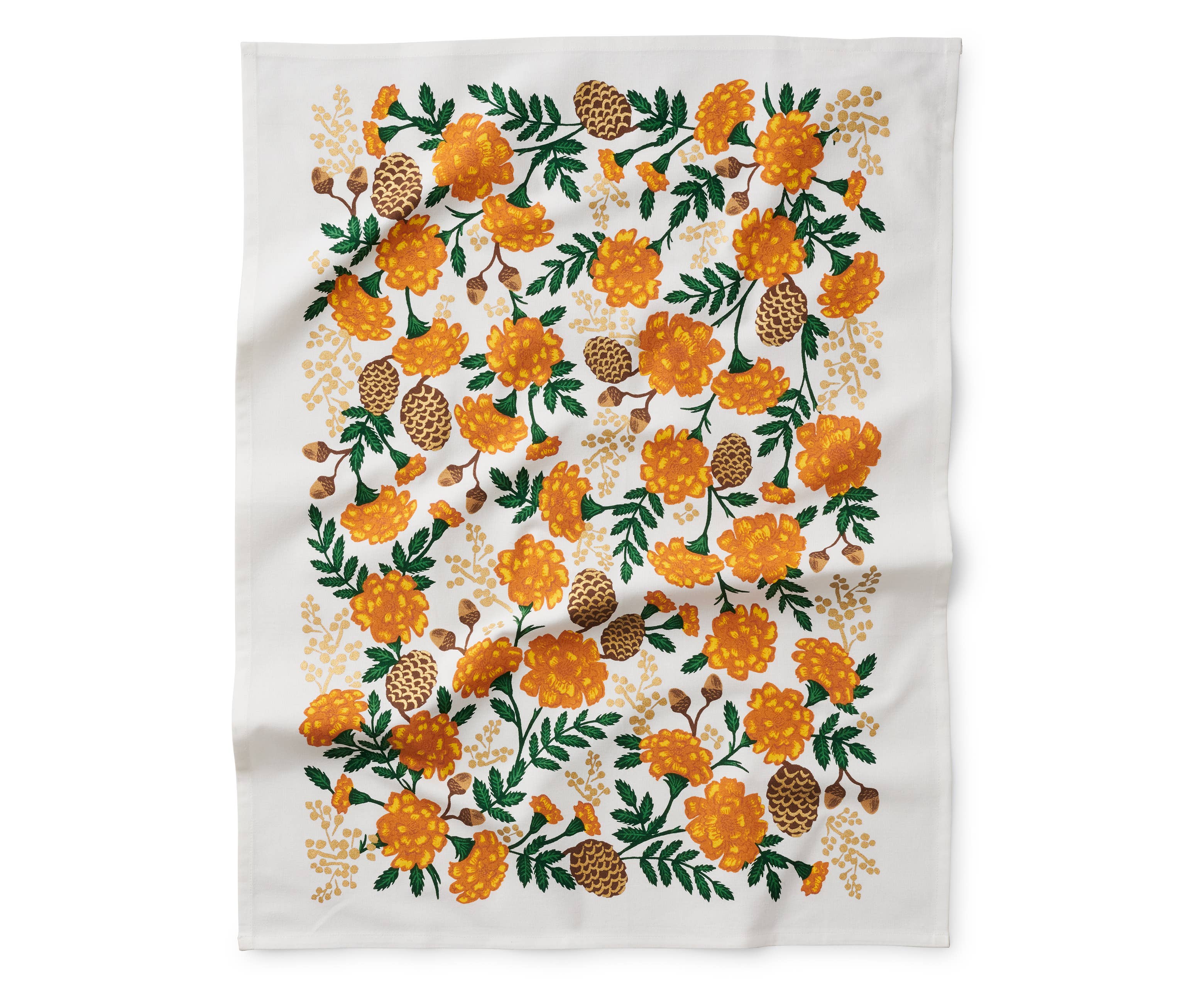 Grateful Harvest Tea Towel - Premium Cotton Kitchen Towel for Drying Dishes, Holiday Decor & Farmhouse Style - Perfect for Thanksgiving, Christmas & Rustic Home Decor