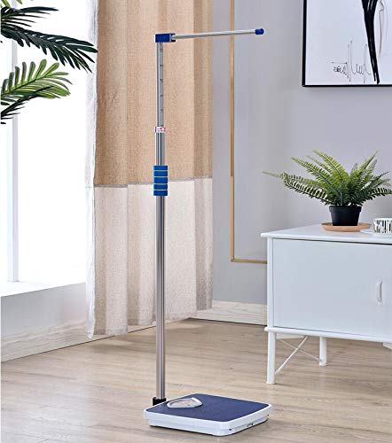 Digital Mechanical Height and Weight Scale with Adjustable Measuring Rod - Accurate Doctor Medical Scale for Adults & Kids - Perfect for Home, Clinic, Gym, and School Health Checkups