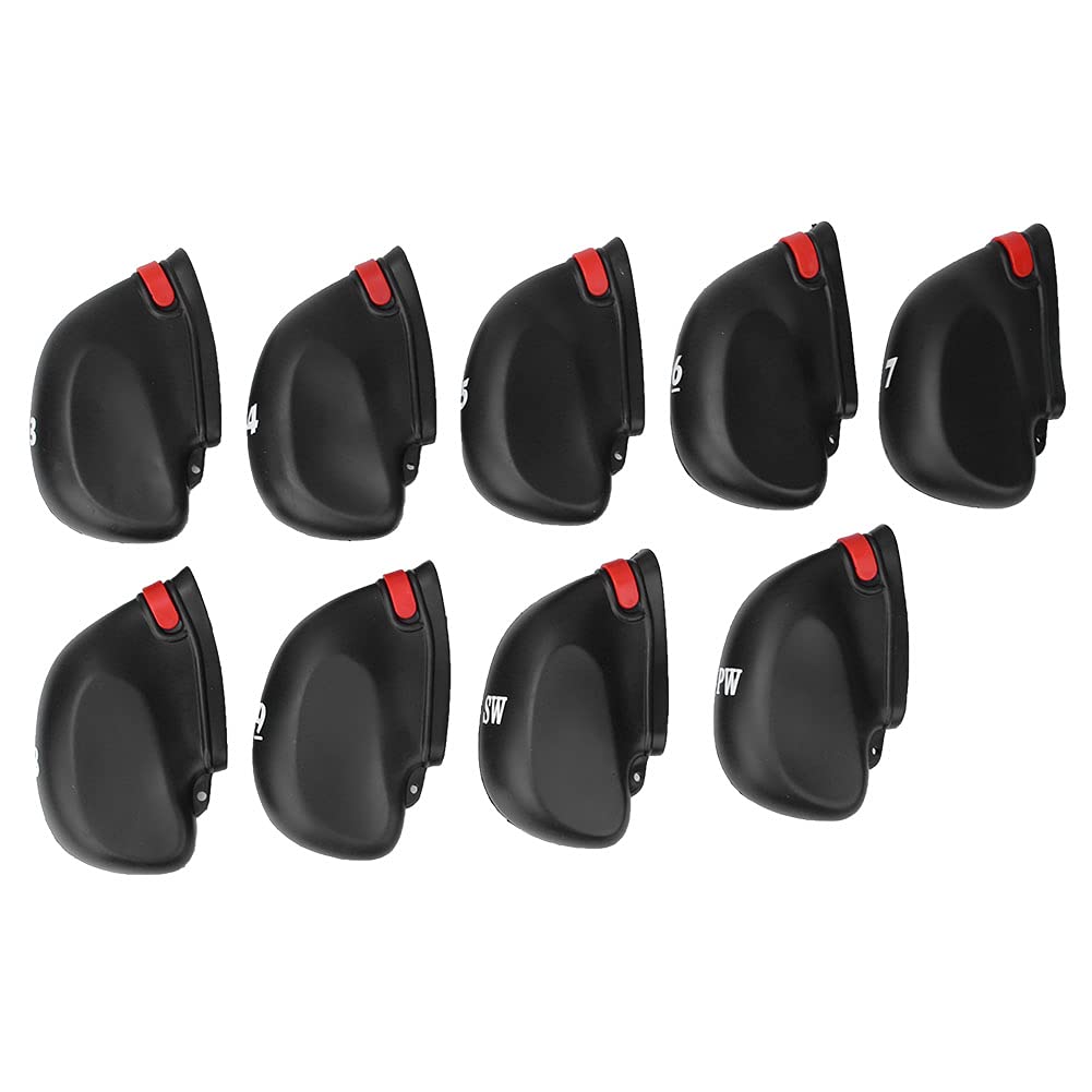 RiToEasysports 9-Pack Waterproof Golf Club Head Covers - Durable Protection for Irons & Woods | Perfect Golf Accessories for Men & Women | Ideal for Driving Range, Course Play & Club Storage