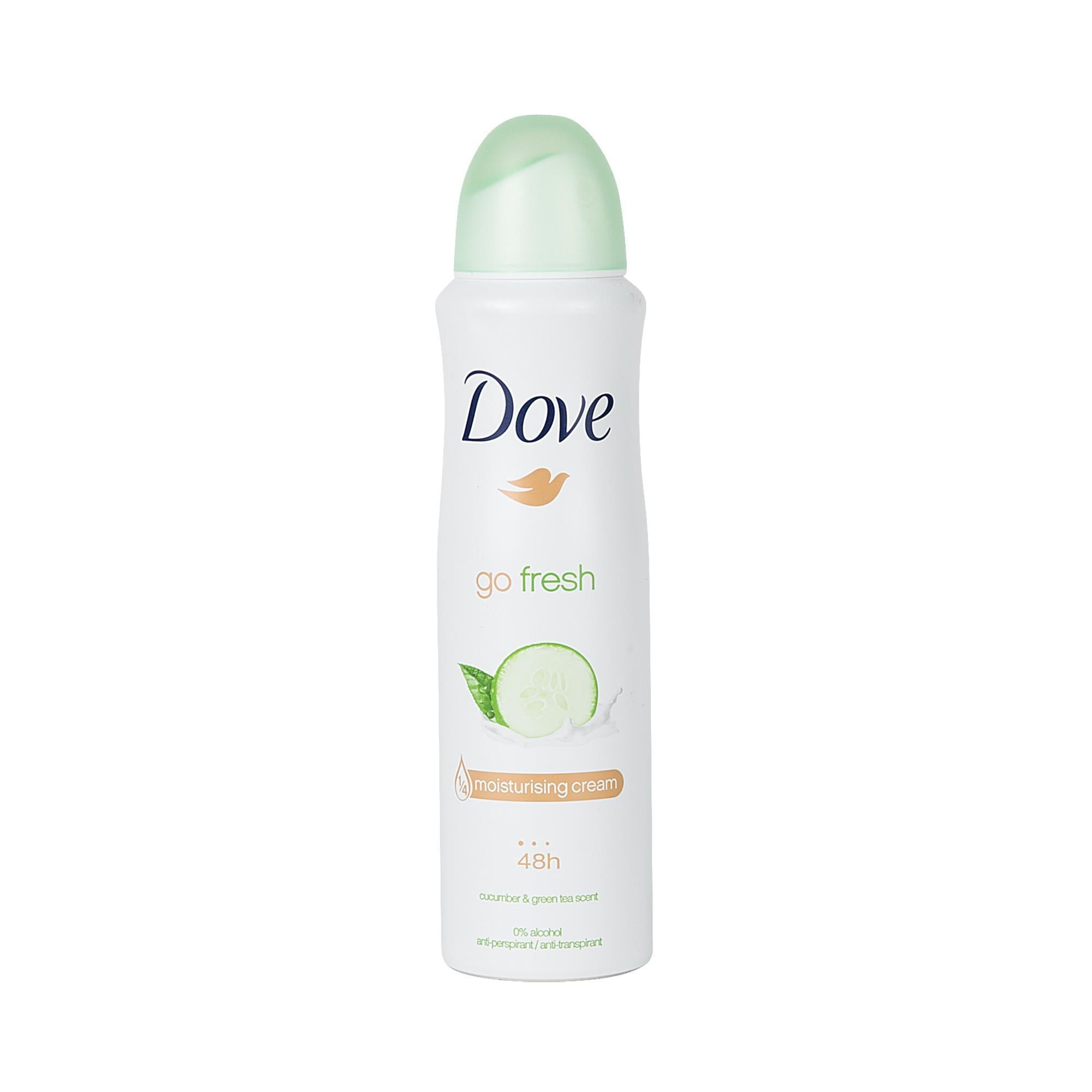 Dove Cucumber Green Tea Deodorant Spray for Women & Men - 5 Oz Fresh Scent, 48-Hour Protection - Perfect for Gym, Work & Daily Use