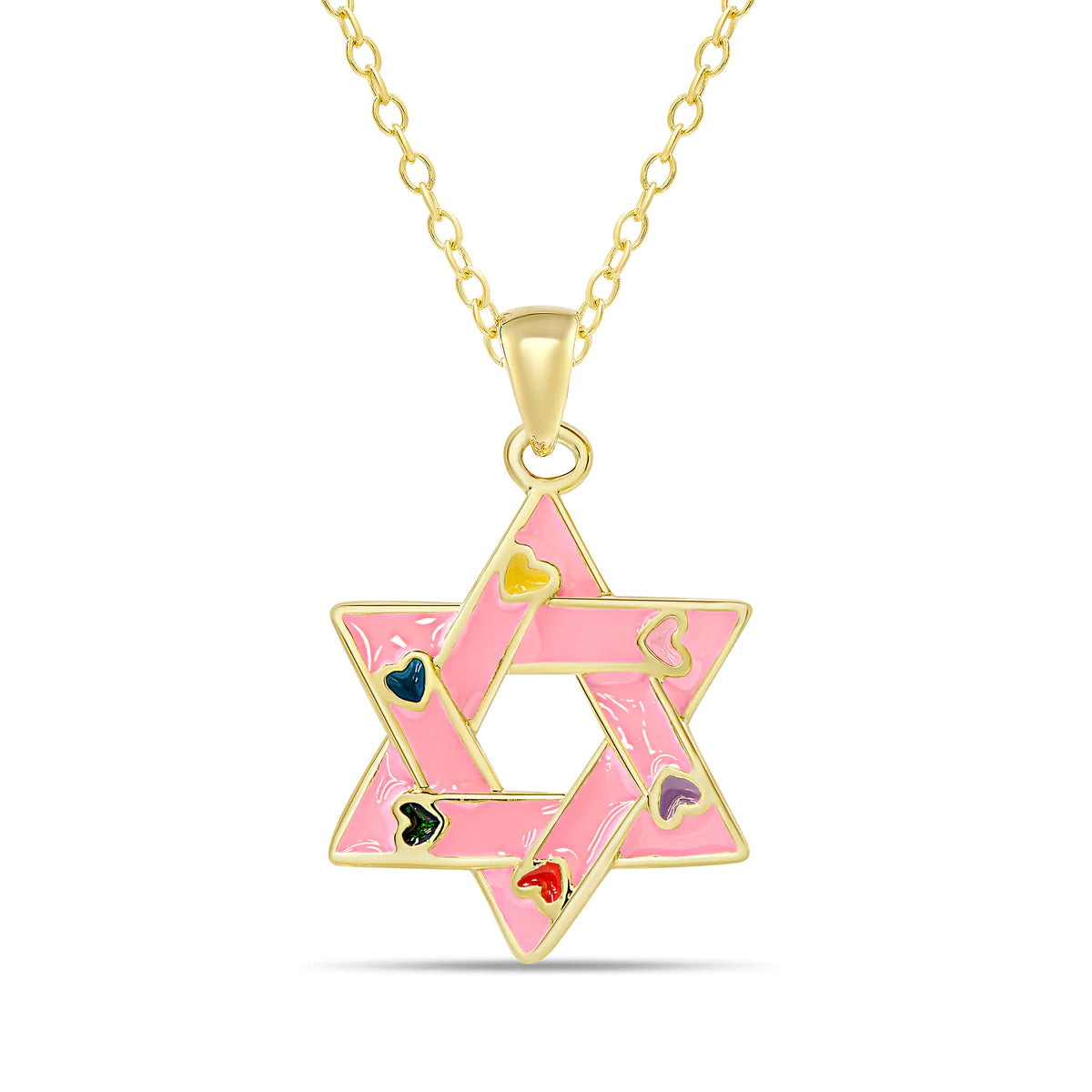 Lily Nily Star of David Pendant Necklace - 14K Gold & Sterling Silver Jewish Jewelry for Women & Men | Perfect for Hanukkah Gifts, Bar Mitzvah & Religious Occasions