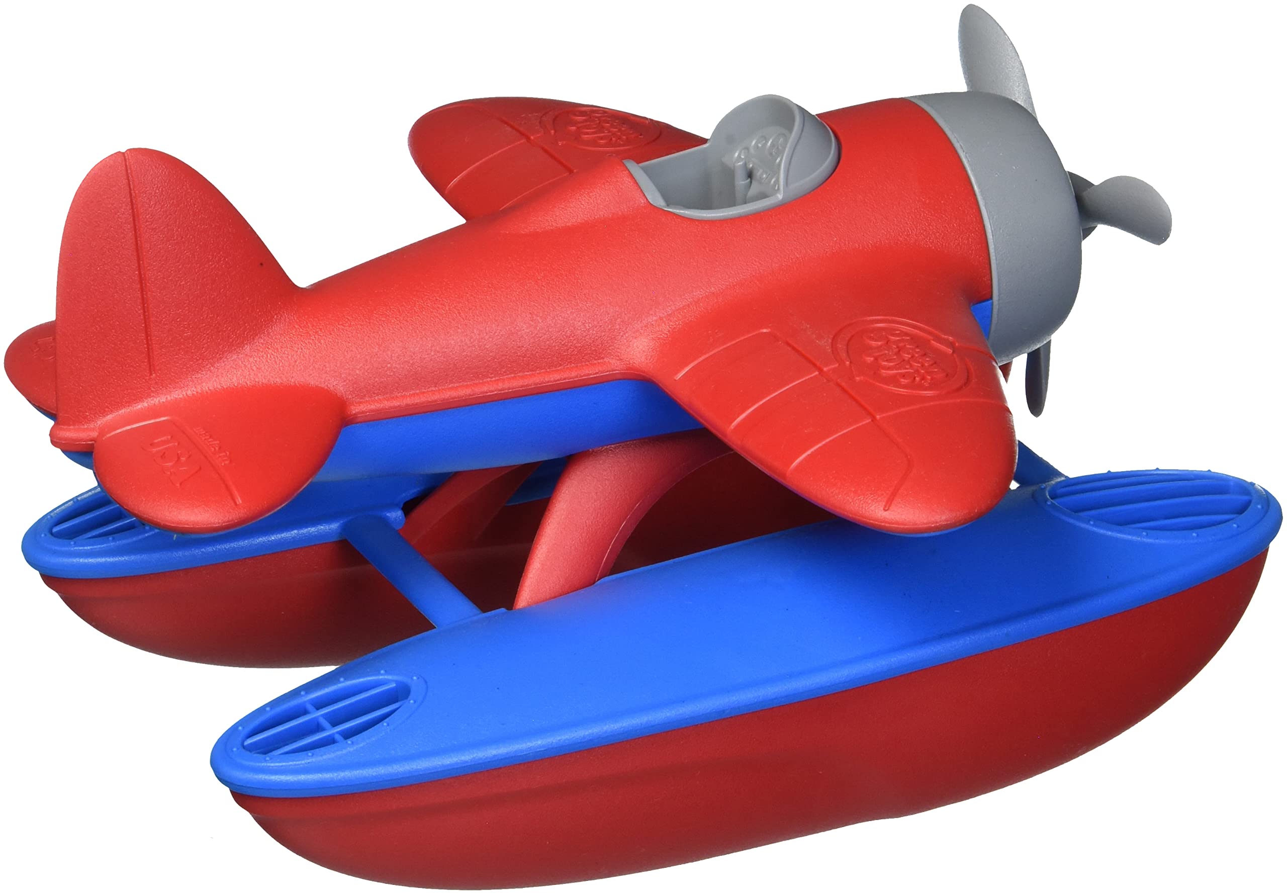 Green Toys Seaplane Red/Blue - Eco-Friendly Airplane Toy for Kids | Perfect for Bath Time, Pool Play & Outdoor Adventures
