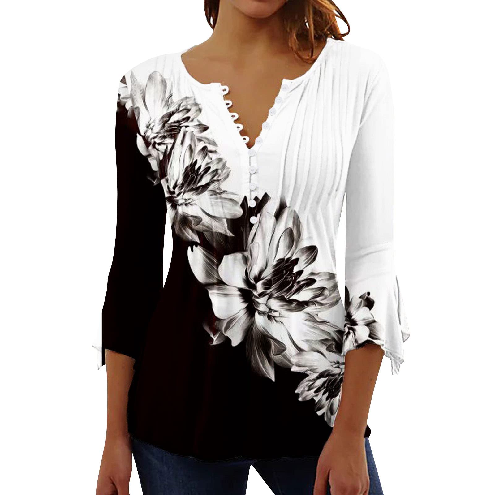 Oversized Vintage 80s T-Shirts for Women - Soft Cotton White Blouse & Casual Summer Top - Perfect for Running, Gym & Everyday Wear