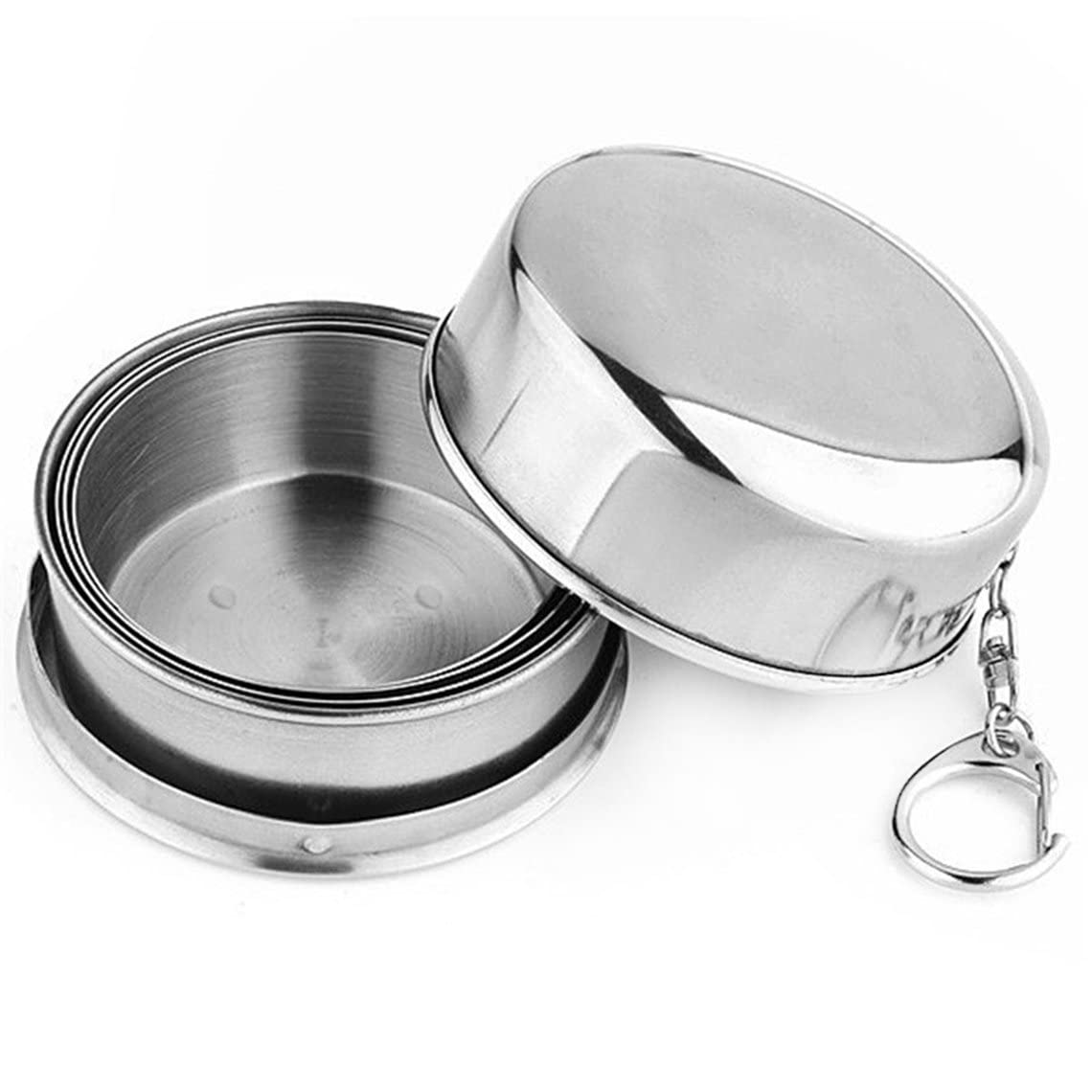 Foldable Stainless Steel Camping Cup - Lightweight Travel Mug for Hiking, Backpacking & Outdoor Adventures - Perfect for Coffee, Tea & Hot Drinks on the Go