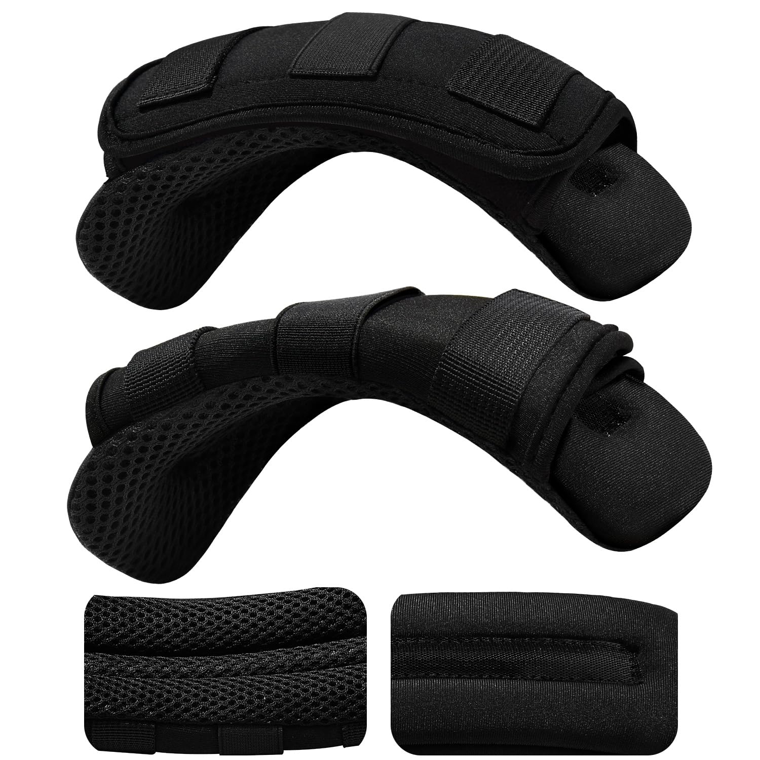 ZINZ 2-Pack Universal Wide Shoulder Pads with Ultra Thick Cushion for Luggage, Backpacks & Crossbody Bags - Comfortable Support for Travel, Commuting & Daily Use