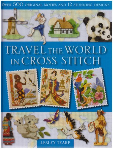 World Travel Cross Stitch Kit - DIY Embroidery Patterns for Beginners | Perfect for Home Decor, Gifts & Relaxation