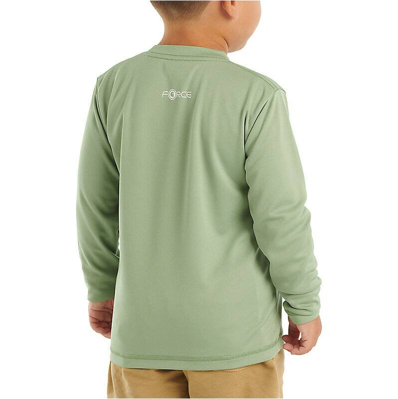 Carhartt Force Long Sleeve T-Shirt for Men - Comfortable Workwear in Green - Perfect for Construction, Outdoor Activities & Casual Wear