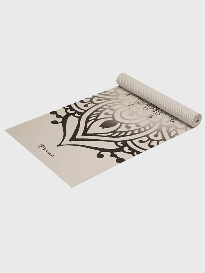 Gaiam Sundial Non-Slip Yoga Mat 5mm Thick - Premium Eco-Friendly Exercise Mat for Yoga, Pilates & Home Workouts - Perfect for Studios, Gyms & Outdoor Use