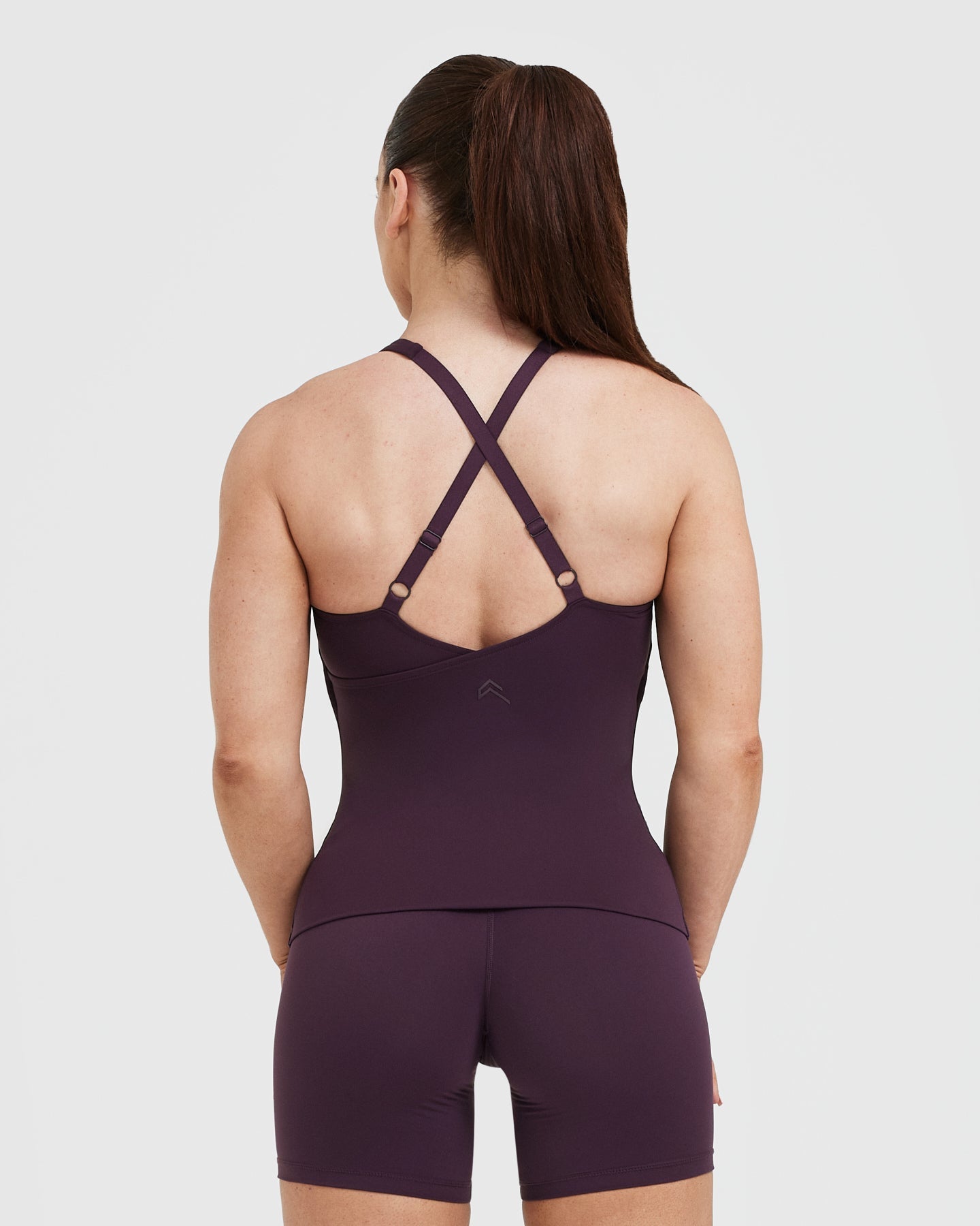 Unified V Neck Cross Back Vest for Women - Blackberry Purple | Fashionable Workout & Yoga Top for Gym & Casual Wear