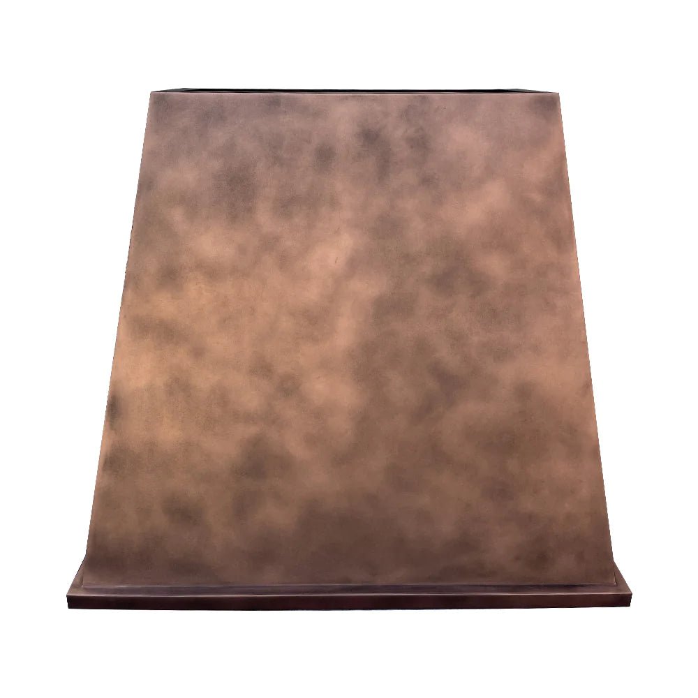 Vintage Rubbed Copper Range Hood H31V - Classic Kitchen Ventilation for Farmhouse & Rustic Style Homes | Perfect for Gas Stoves & Cooking Areas