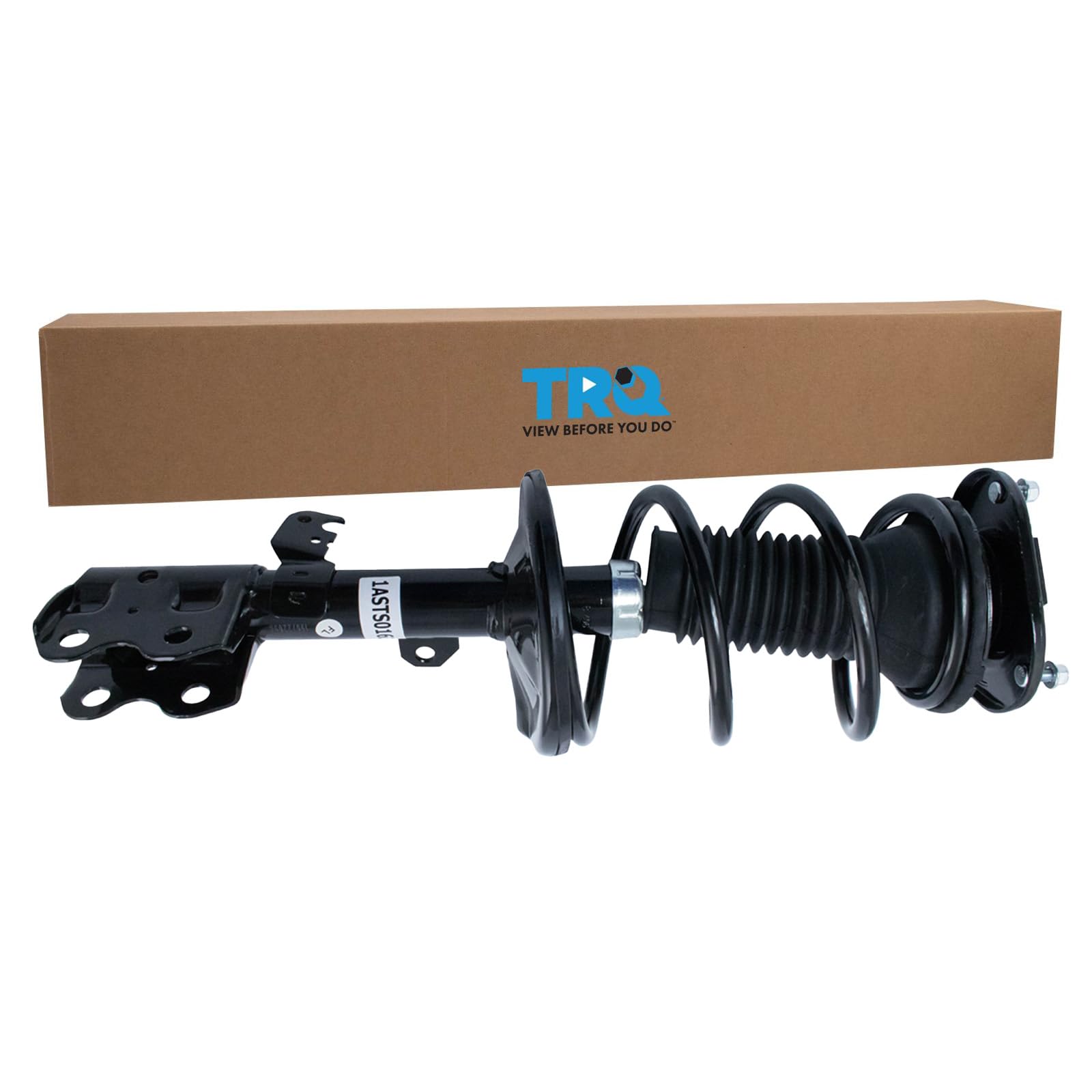 TRQ Front Left Complete Strut & Coil Spring Assembly - Compatible with 2004-2009 Toyota Prius - Replacement for Worn Suspension Parts - Perfect for Smooth Ride & Improved Handling