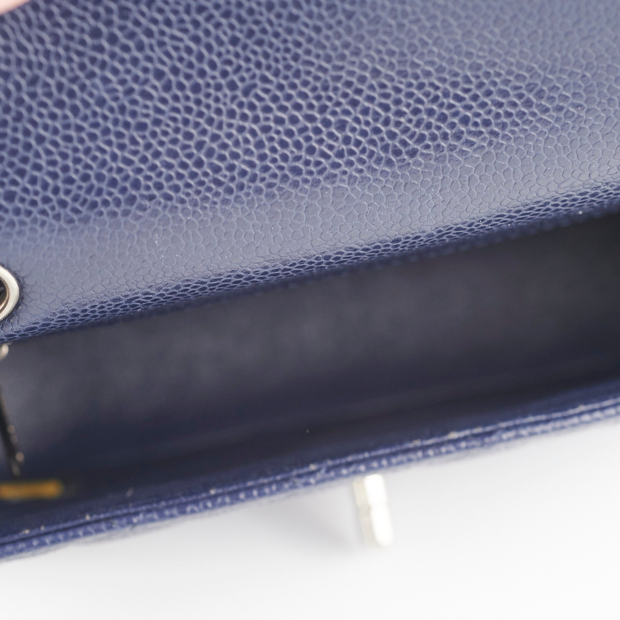 Chanel Mini Rectangular Flap Bag in Navy Blue Caviar Leather - Perfect for Evening Events & Luxury Fashion Accessories