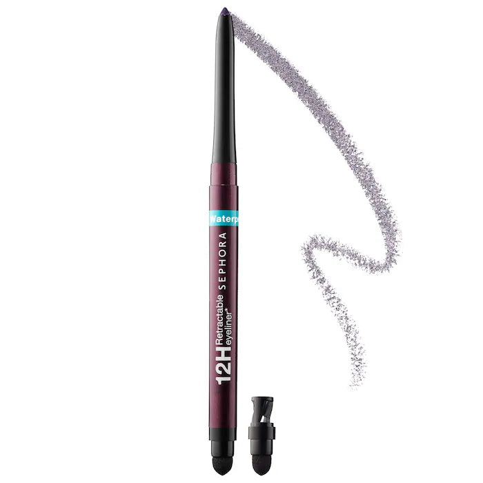 Waterproof 12HR Retractable Eyeliner Pencil - Long Lasting Smudge Proof Eye Liner for Sensitive Eyes | Perfect for Daily Makeup, Party Looks & Professional Use - Sephora Collection