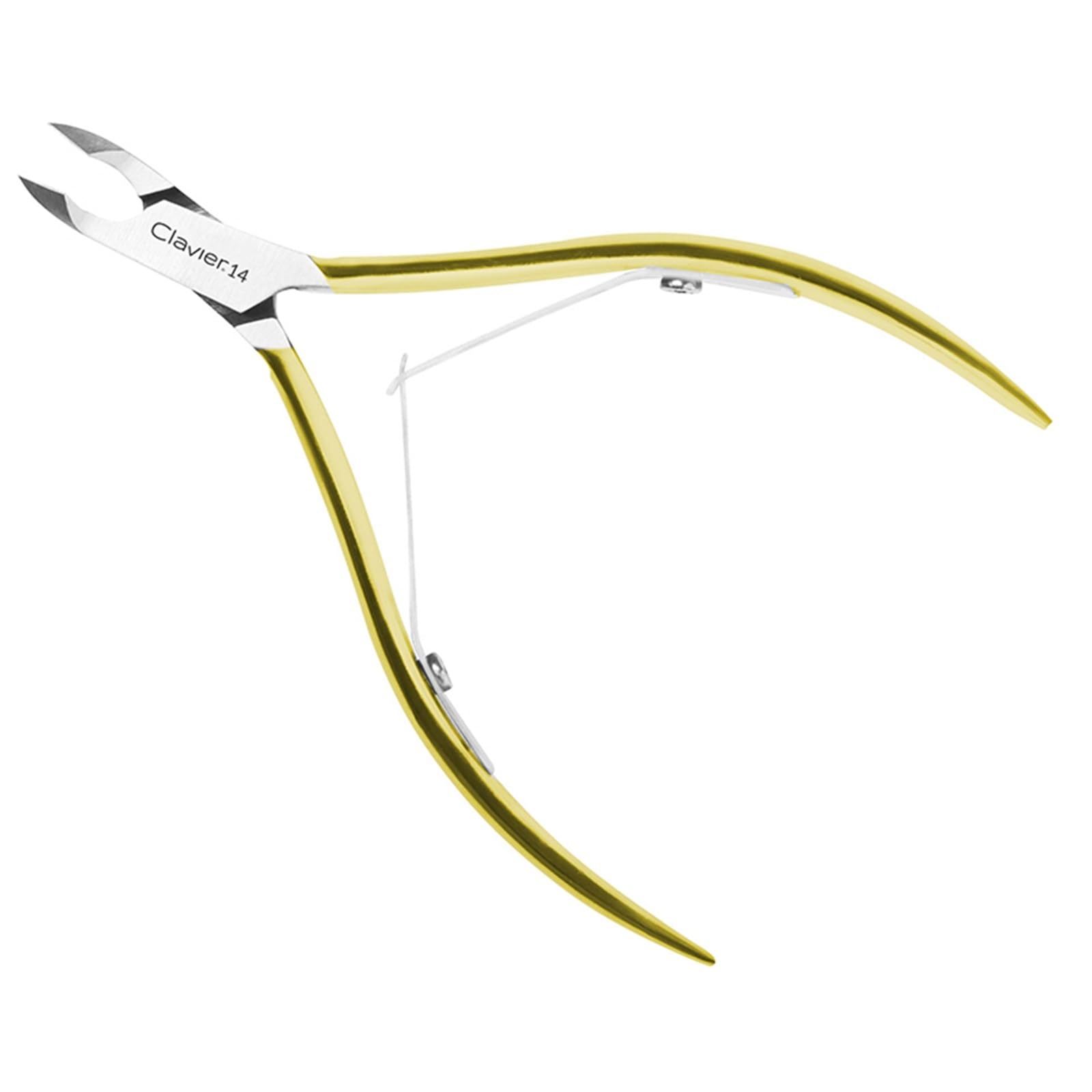 Professional Gold Hair Removal Tweezers & Manicure Kit - Stainless Steel Cuticle Nipper, Dead Skin Scissors, Nail Trimmer for Eyebrow Shaping, Pedicure & Home Salon Care - Perfect for DIY Beauty & Grooming