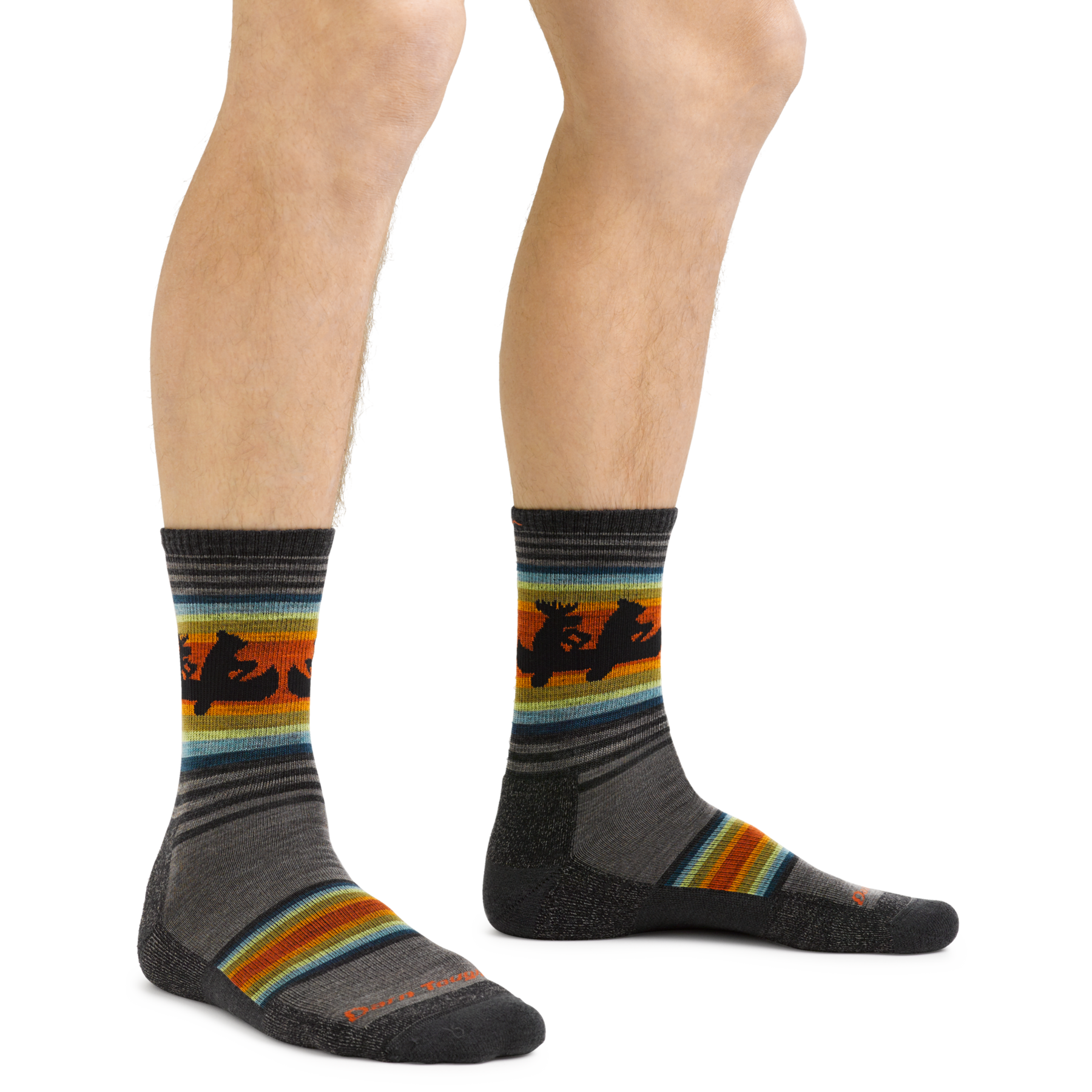 Darn Tough 5003 Willoughby Micro Crew Lightweight Cushion Socks for Men - Hiking, Running & Everyday Comfort