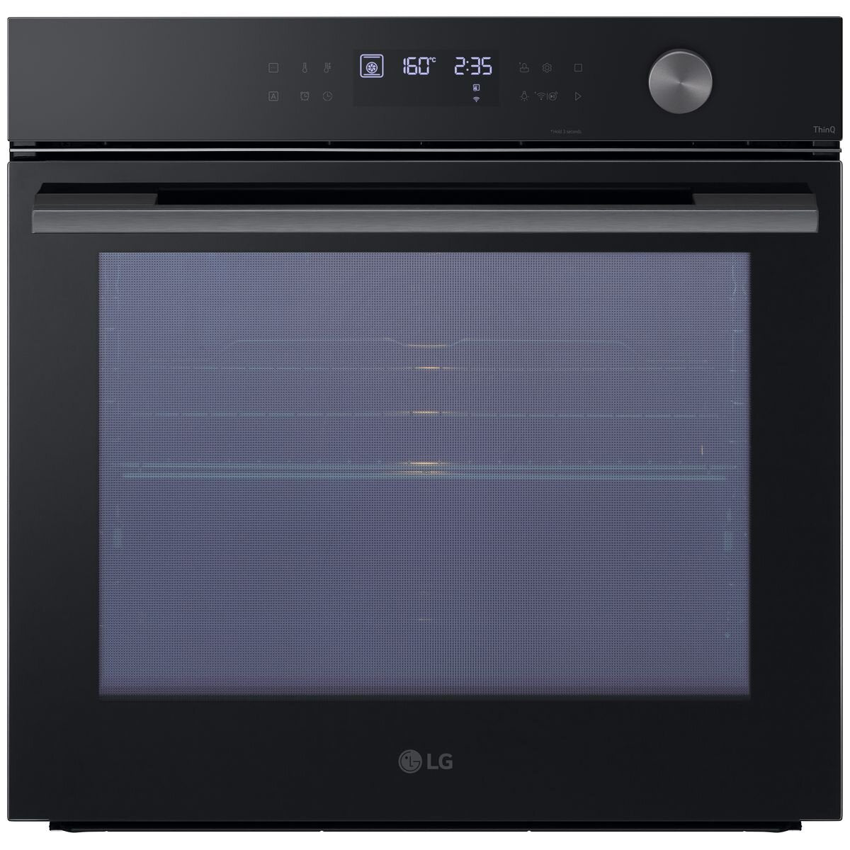 LG 60cm InstaView Series 5 Black Glass Oven - BO605G1GL5 | Built-in Electric Oven with InstaView Window for Modern Kitchens
