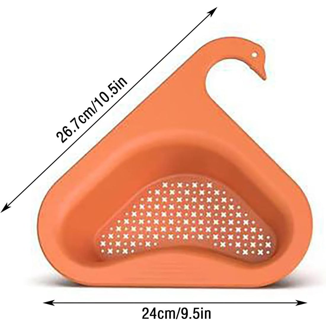 Strainer Pro - 4Pcs Multifunctional Kitchen Sink Drain Basket Strainer for Vegetables, Pasta & Fruits | Faucet Hanging Filter Basket & Swan Drain Rack | Perfect for Washing Produce, Draining Pasta & Keeping Sink Clean