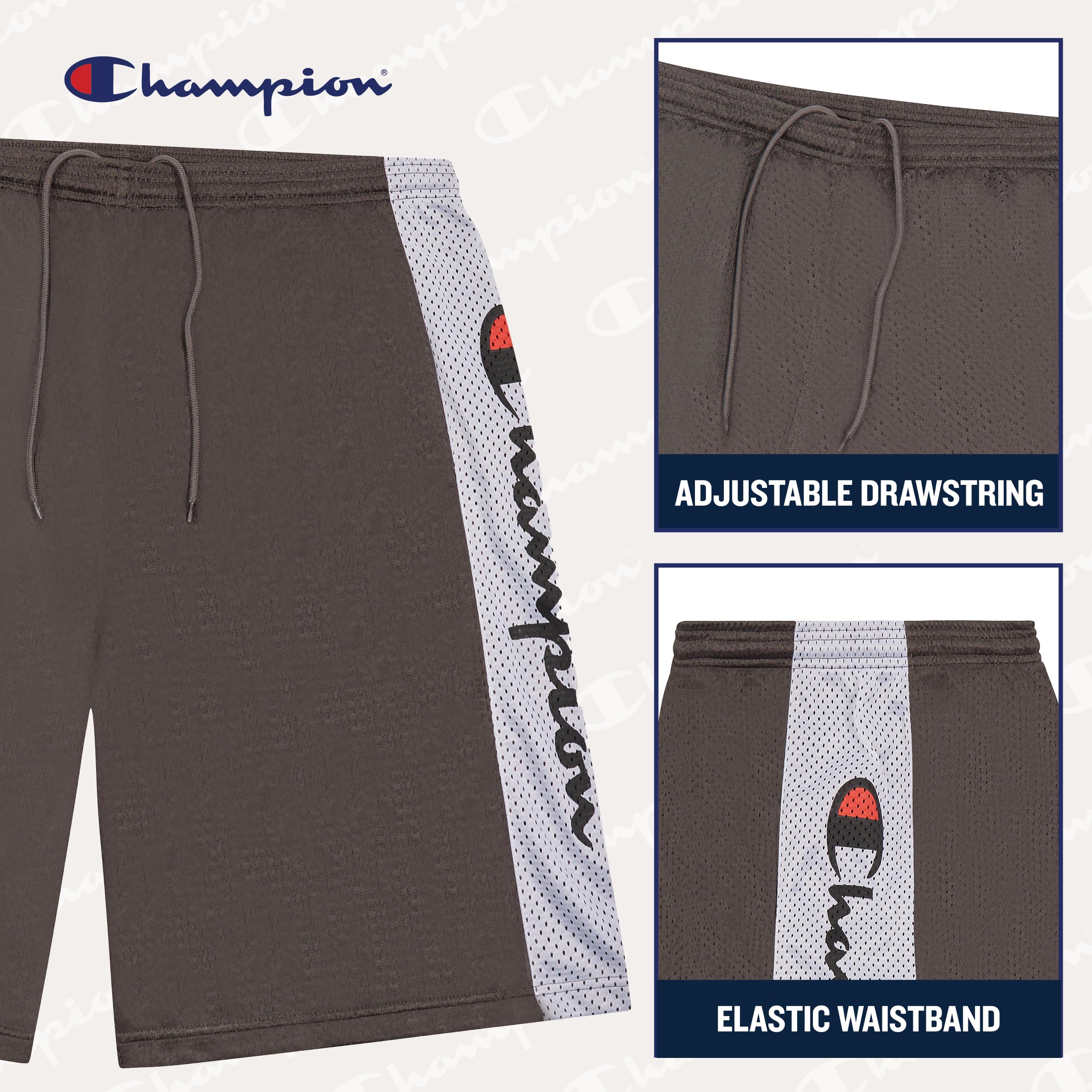 **Champion Big and Tall Mesh Basketball Shorts for Men – Quick-Dry Athletic Gym Shorts with Breathable Fabric – Perfect for Basketball, Workouts & Casual Wear**