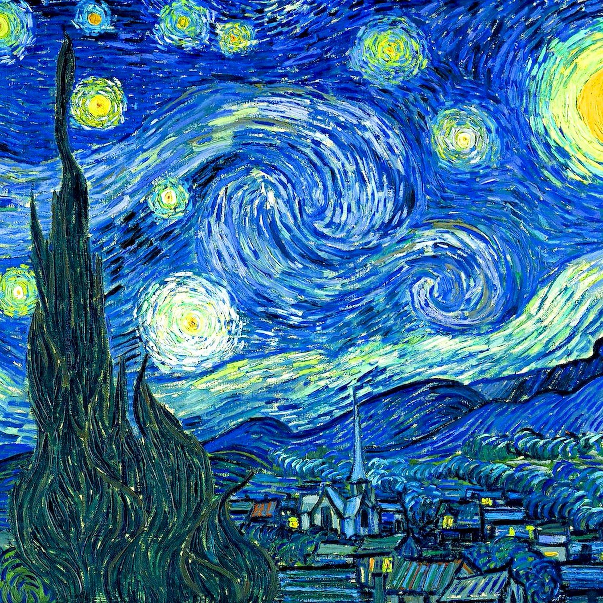 Van Gogh Starry Night Tote Bag - Eco-Friendly Canvas Reusable Shopping Bag for Groceries, Beach & Daily Use