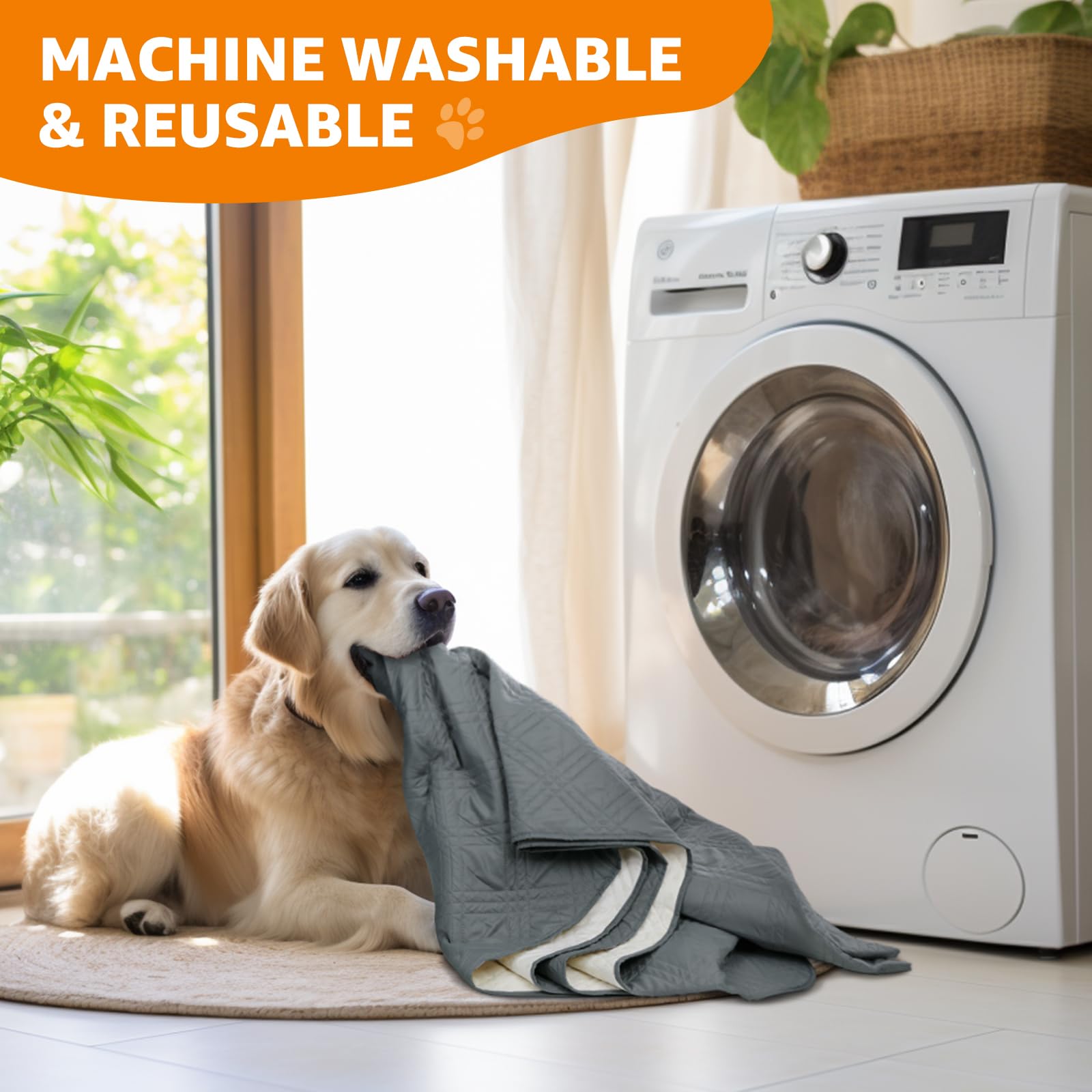 Waterproof Dog Blanket 2-Pack - Anti-Slip Pet Sofa Cover for Dogs & Cats - 82x82in Dark Gray - Perfect for Home & Car Use
