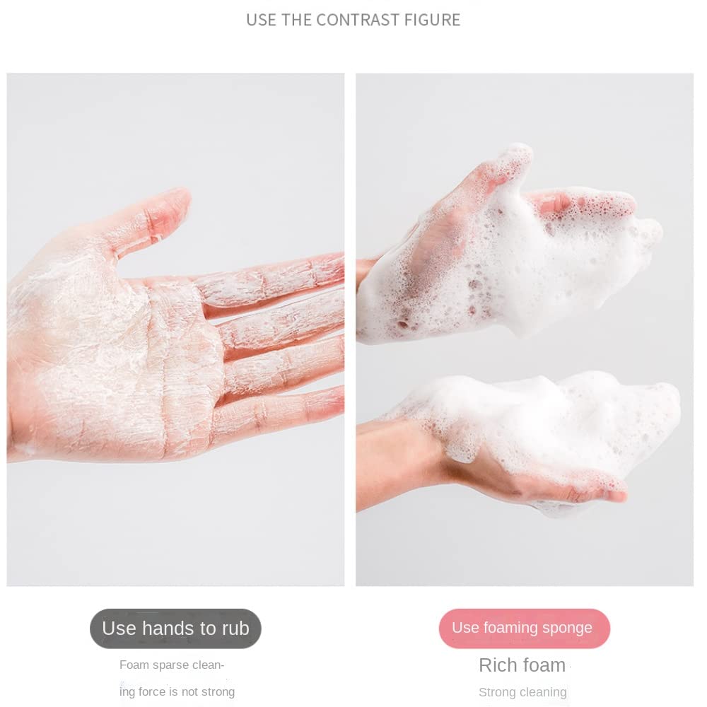 100PCS Exfoliating Mesh Soap Pouches - Reusable Bubble Foaming Net Soap Bags with Drawstring & Suction Cup - Soap Savers for Shower, Bath, Travel & Gym - Gentle Exfoliation & Lather Booster