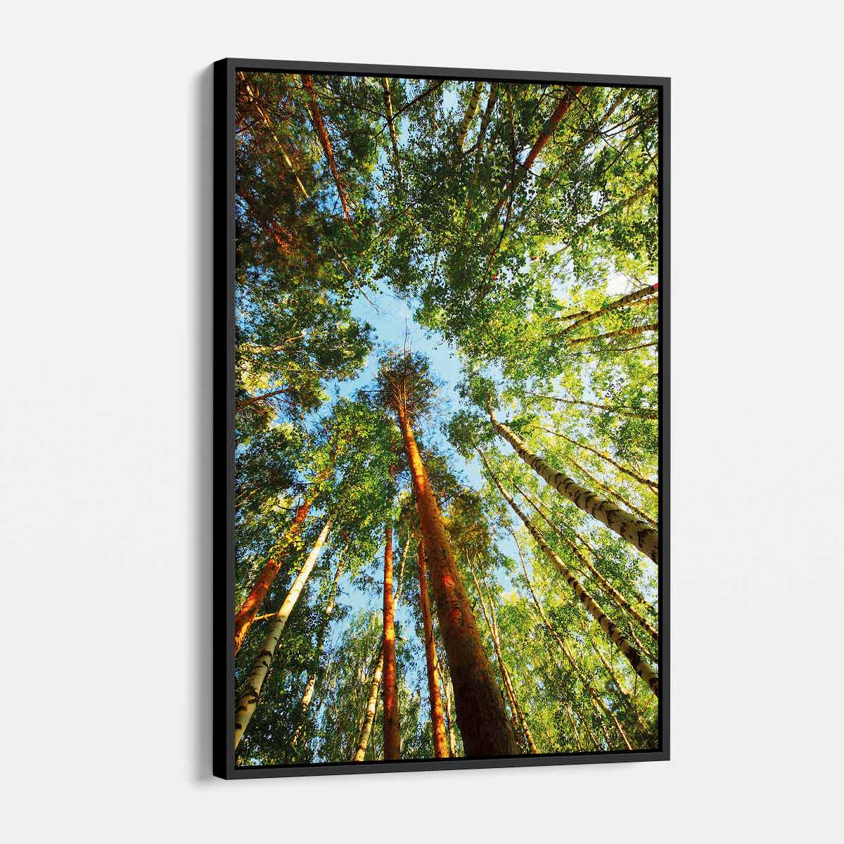 Green Big Trees Wall Art Canvas 8903 - Nature Inspired Landscape Painting for Living Room, Bedroom & Office Decor