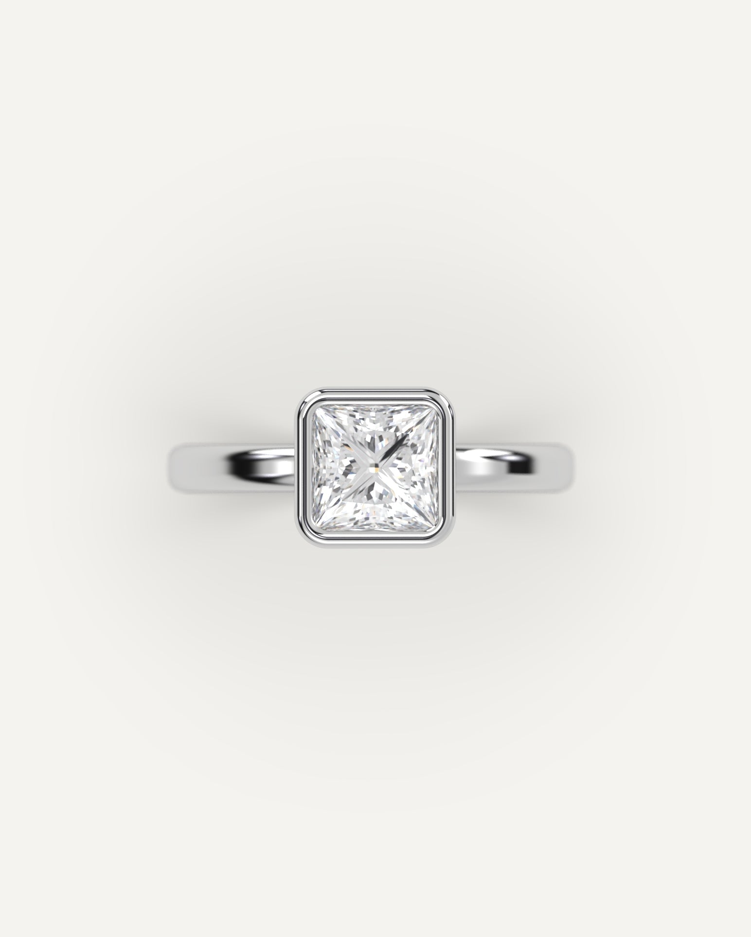 1 Carat Princess Cut Diamond Engagement Ring - Perfect for Proposals, Weddings & Anniversaries