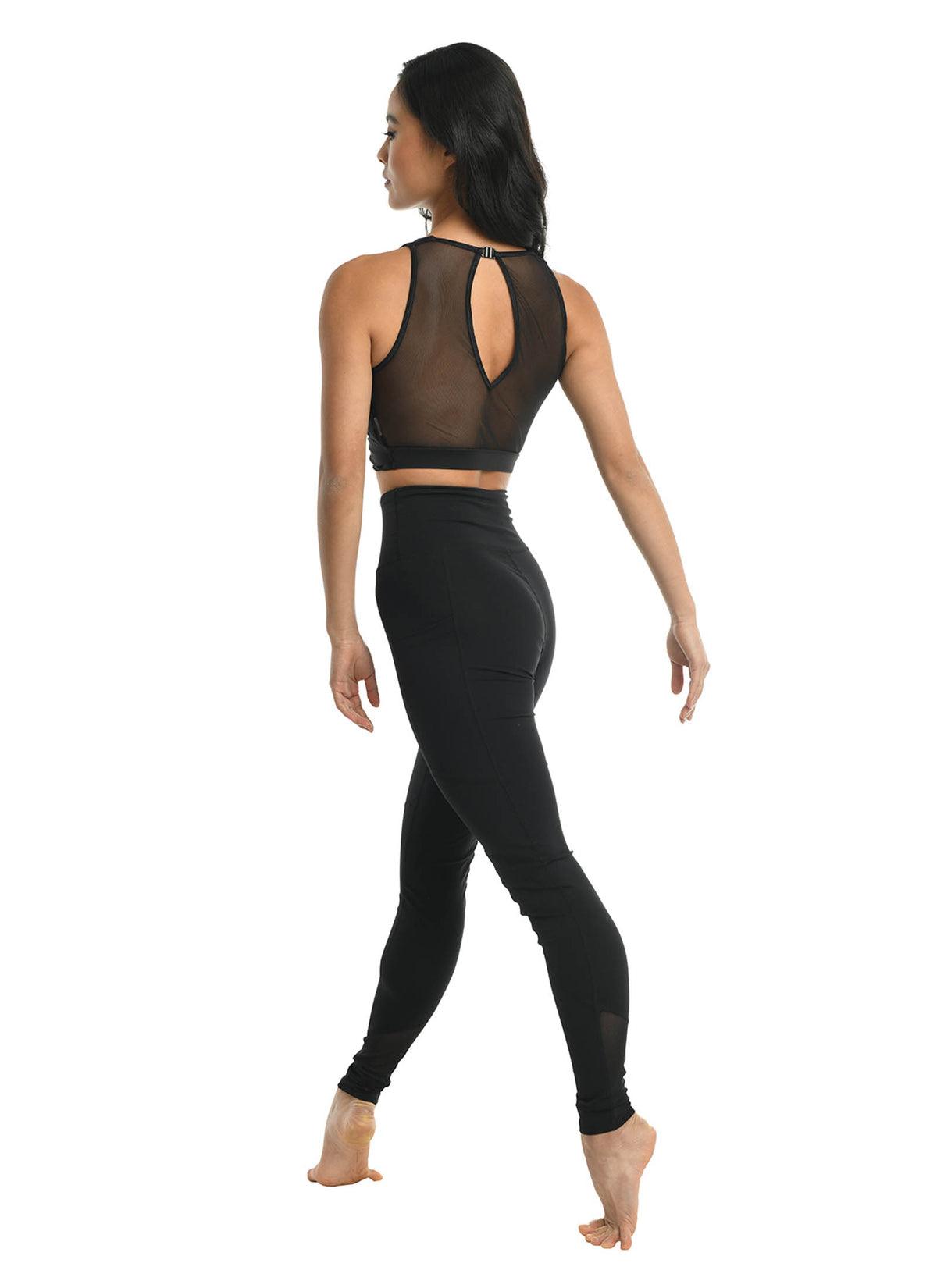 DanzNMotion Women's Gracelle Twisted Bra Top - Yoga, Workout, Dance & Fitness Sports Bra for Active Lifestyles