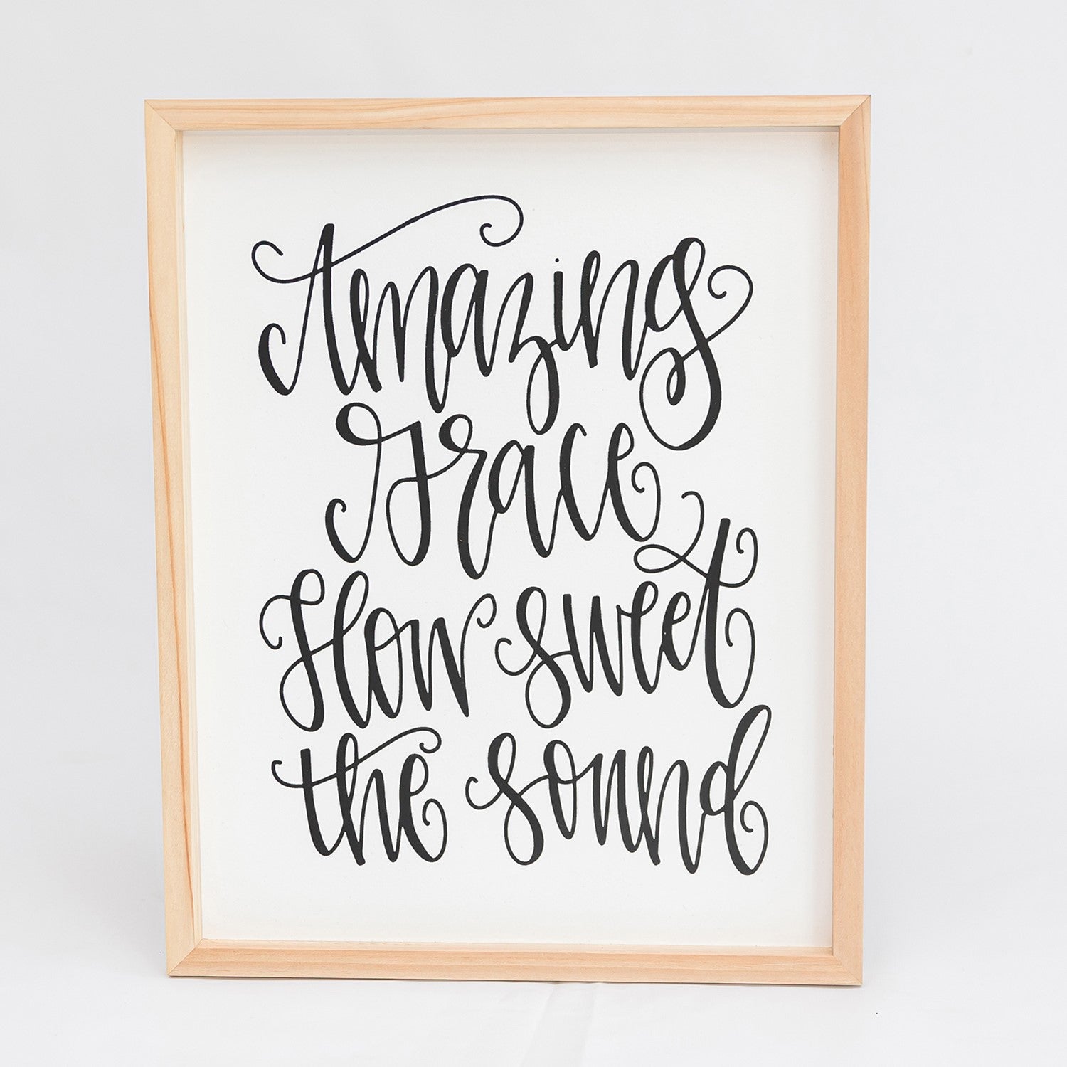 Amazing Grace Wall Art - Inspirational Christian Home Decor for Living Room, Bedroom & Office - Perfect Gift for Faith-Based Interiors