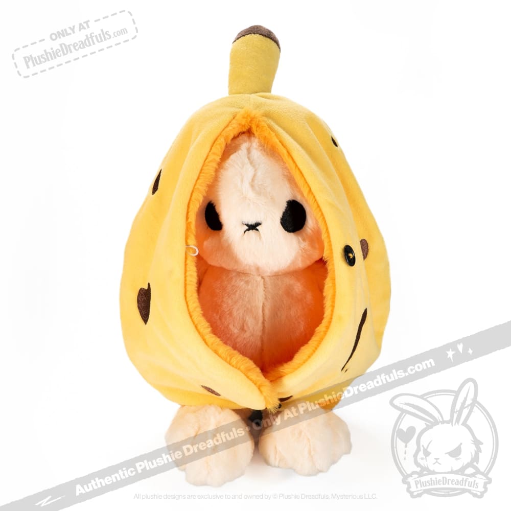 Plushie Dreadfuls Bunana Rabbit Stuffed Animal Toy - Soft Cuddly Bunny Plush for Kids, Collectors & Gift Giving | Perfect for Bedroom Decor, Nursery Comfort & Anxiety Relief