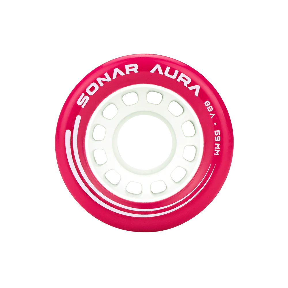 Radar Sonar Aura 59mm Skateboard Wheels 4-Pack - High Performance Wheels for Street Skating & Park Riding
