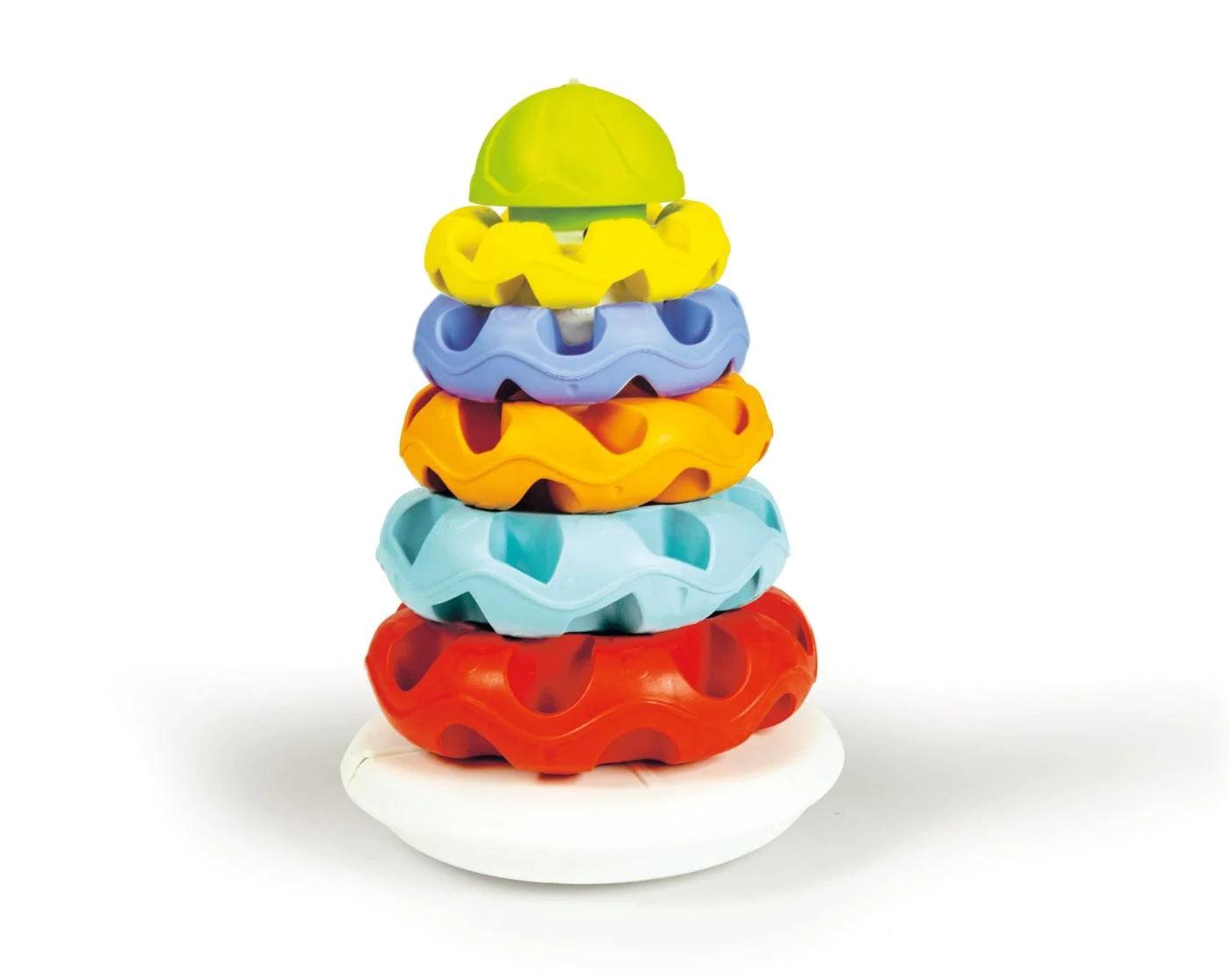 Clementoni Stacking Rings - Colorful Baby Toy for Early Learning & Fine Motor Skills Development - Perfect for Toddlers & Infants Playtime, Daycare, and Birthday Gifts