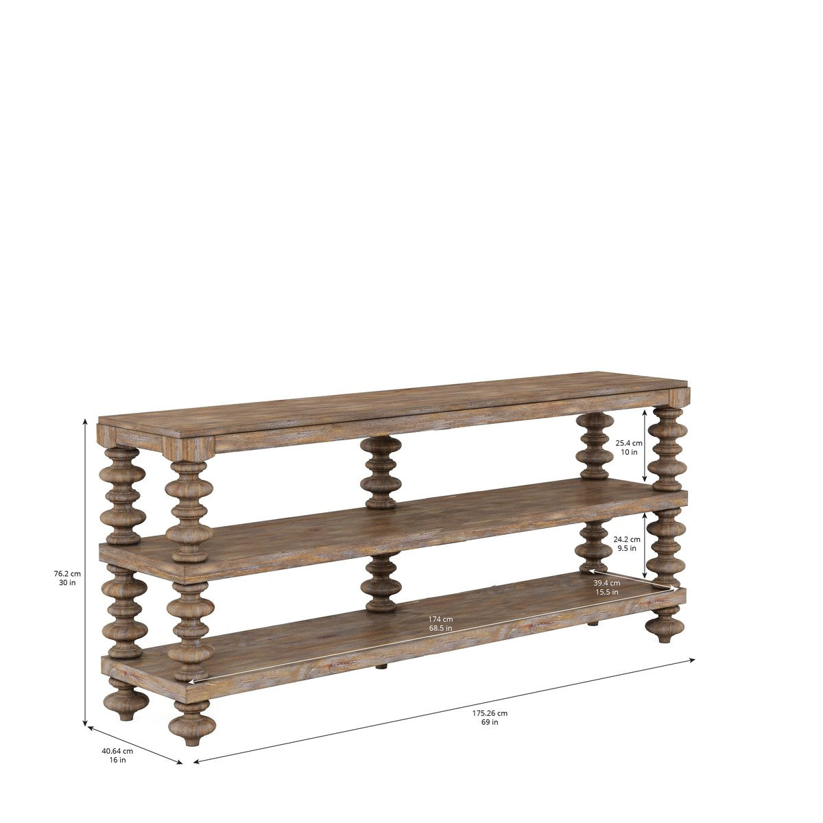 Elegant Brown Architrave Console Table - Perfect for Entryway, Living Room, or Hallway Decor