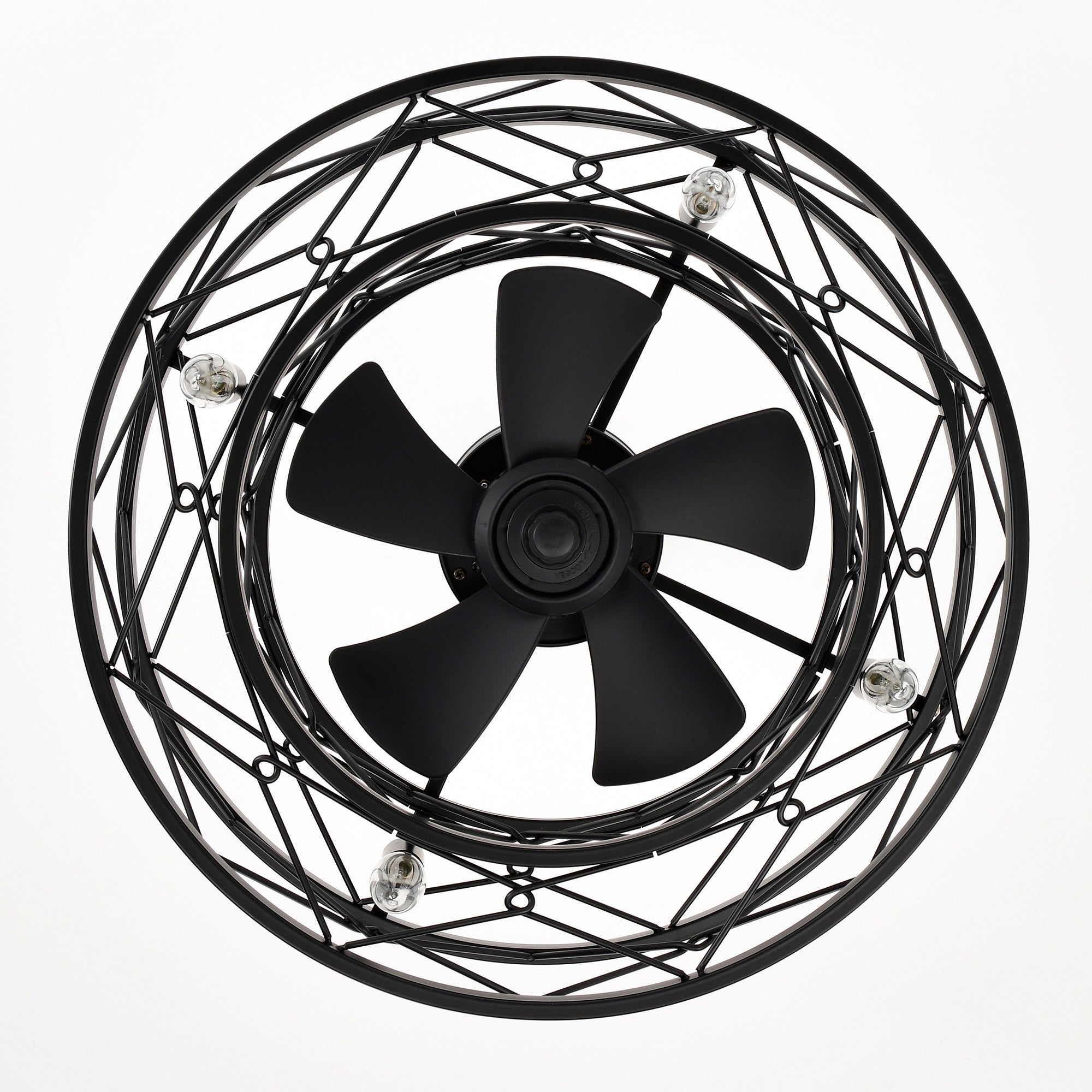 Quiet AC Motor Ceiling Fan - Low Noise, Small Modern Enclosed Reversible Design for Farmhouse, Bedroom & Living Room | Perfect for Home Cooling and Air Circulation