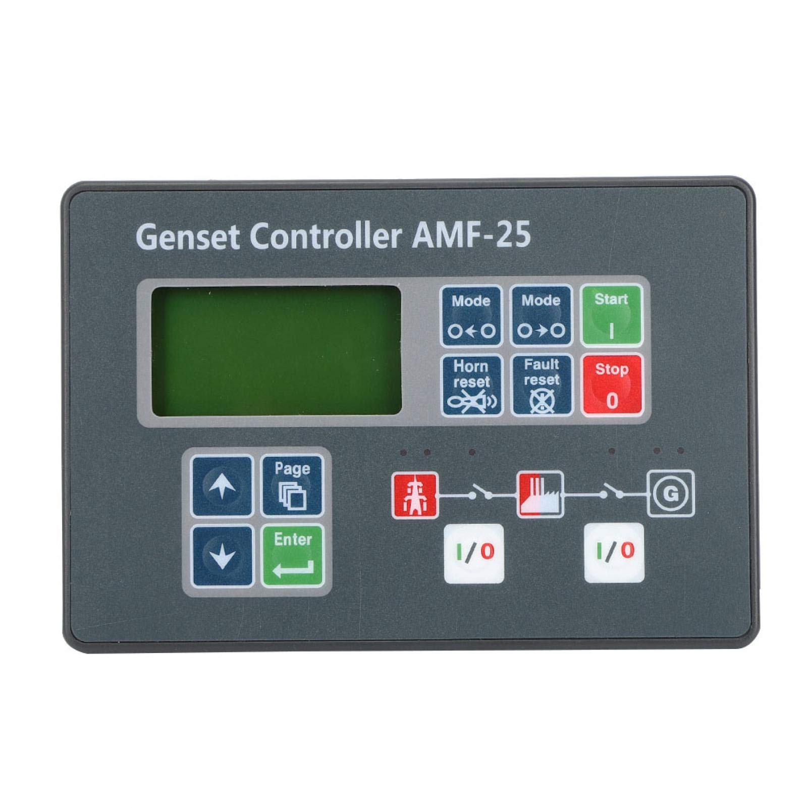 Automatic Generator Controller - Genset Control Panel with Parameter Adjustment & Power Fault Detection for Electronics - Ideal for Backup Power Systems & Emergency Power Supply
