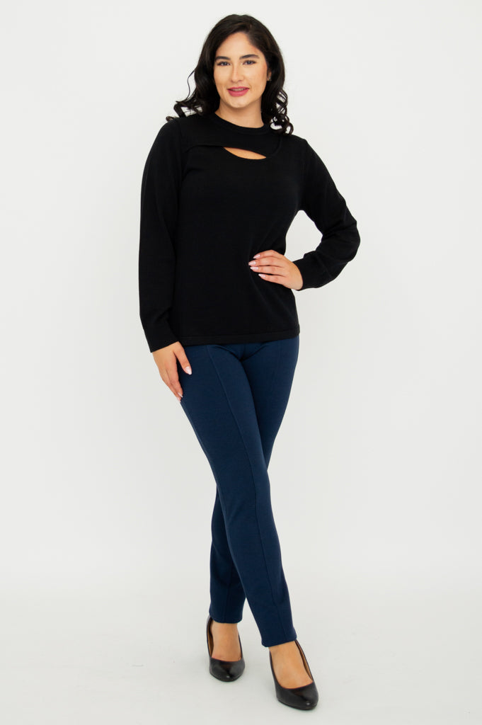 Black Cotton Daisy Top for Women - Floral Summer Blouse for Casual Outings & Date Nights