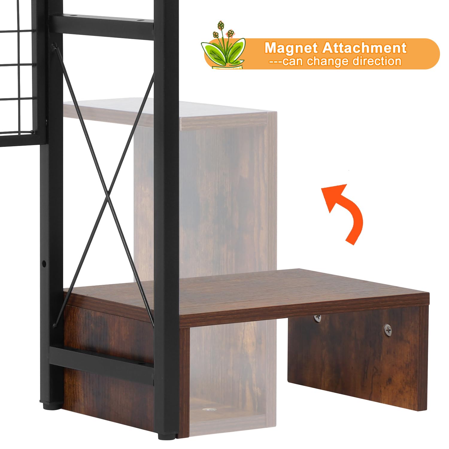 3-Tier Adjustable Wooden Desktop Bookcase Organizer - Multipurpose Desk Hutch & Bookshelf for Office Supplies, Home, Dormitory - Brown | Perfect for Workspace, Study Room & Small Space Storage