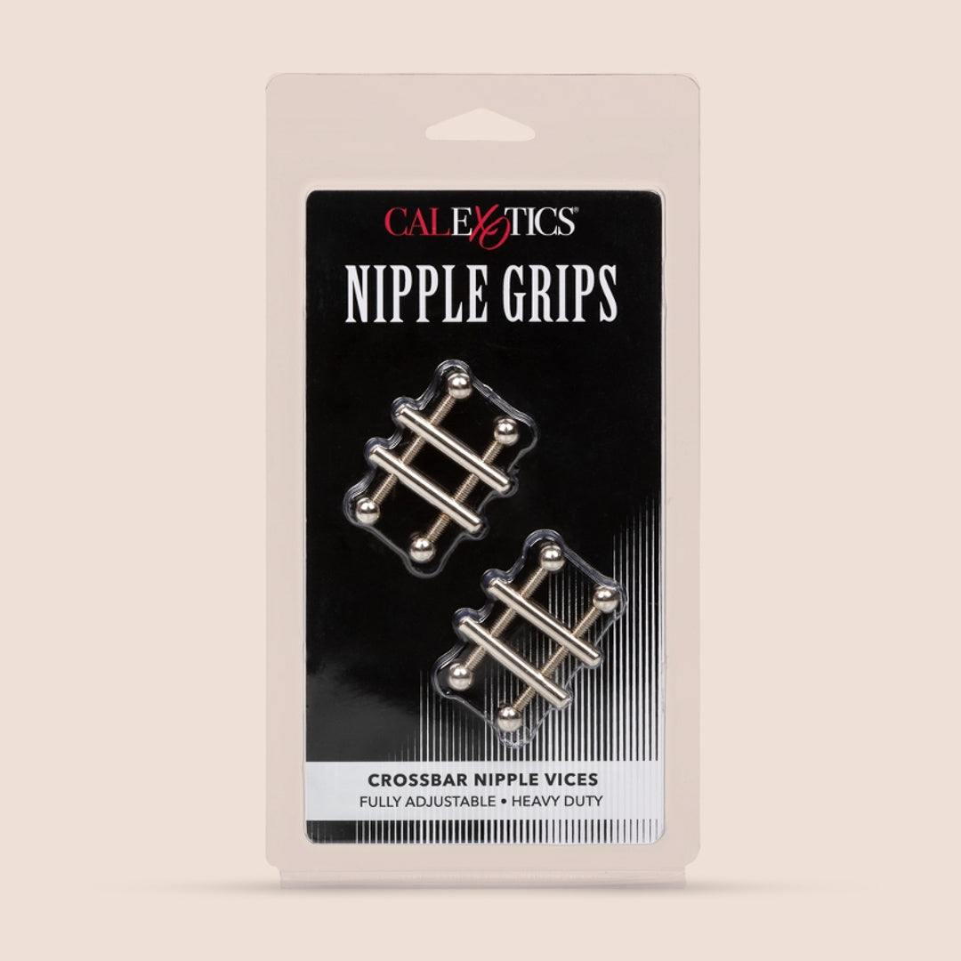 Nipple Grips Crossbar Nipple Vices - Adjustable Twin Screw Design for Body Piercing & Jewelry Tightening | Perfect for Body Modification, BDSM, and Piercing Aftercare