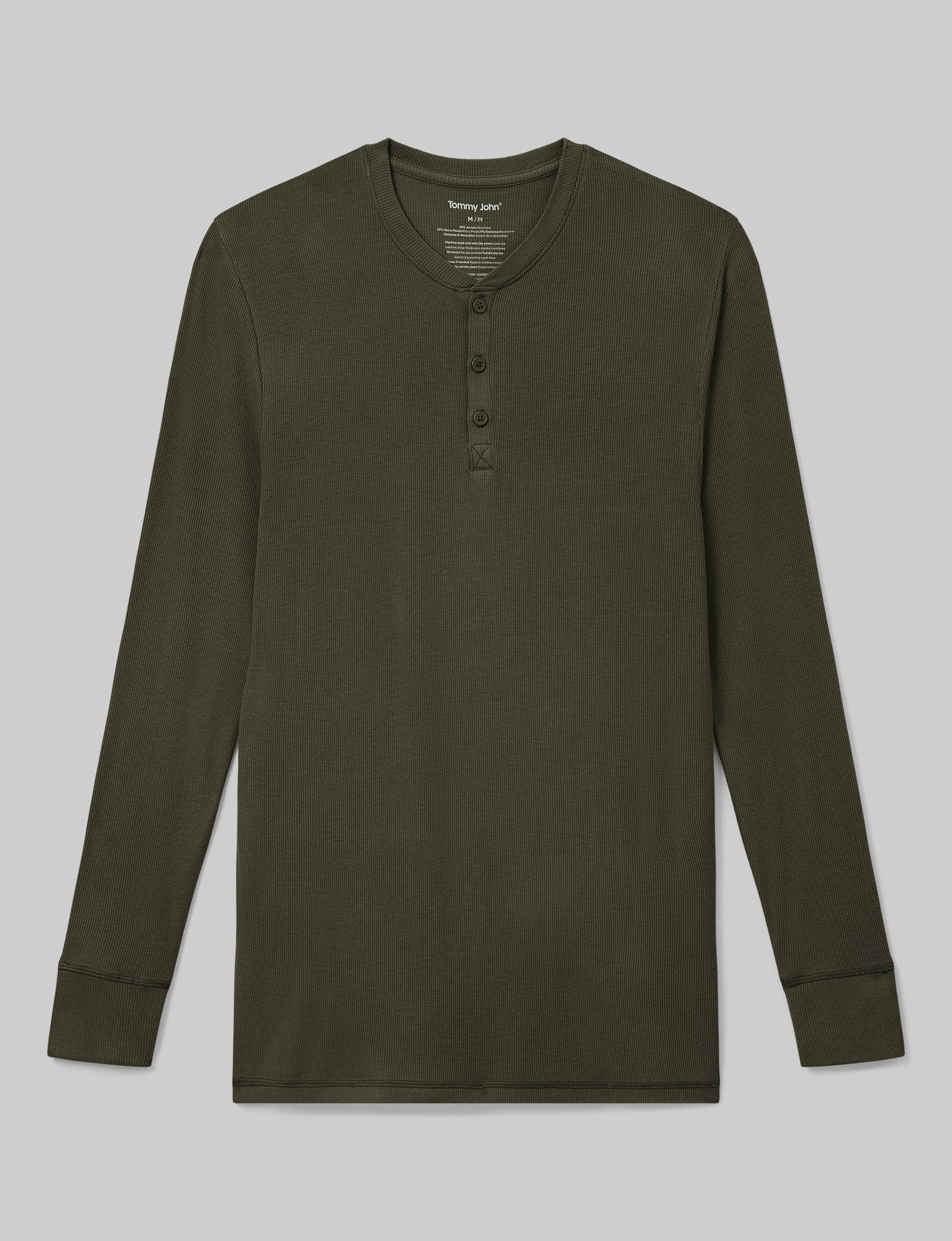 Men's Comfortable Lounge Henley Shirt - Soft Cotton Relaxed Fit for Casual Wear, Home Lounging & Outdoor Activities