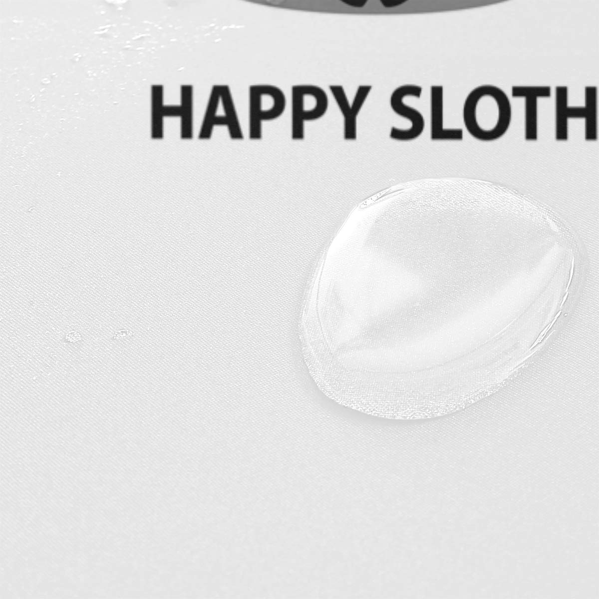 ALAZA Cute Sloth Shower Curtain 72 x 72 Inch - Waterproof Polyester Bathroom Decor with Hooks - Perfect for Kids' Bathroom, Nursery, or Tropical Themed Home Decor