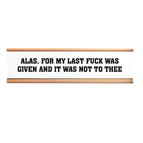 Alas for My Last F
