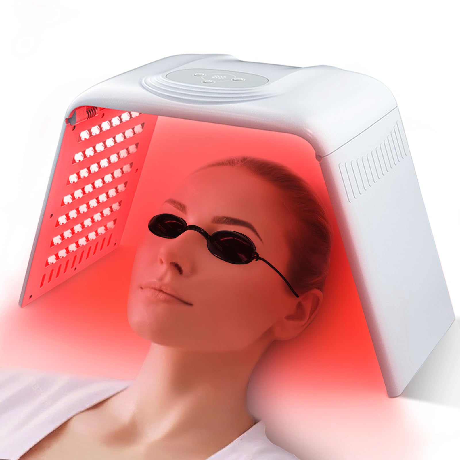 Red Light Therapy for Face & Body - 7 Color LED Light Therapy Device for Skin Care at Home | Anti-Aging, Acne Treatment & Pain Relief | Perfect for Home Spa & Self-Care Routine