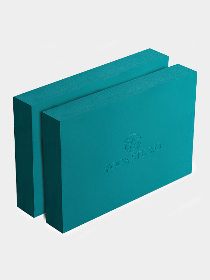 Premium EVA Yoga Blocks Twin Pack - Non-Slip, High Density Foam for Yoga, Pilates & Fitness - Ideal for Home, Studio & Travel Use