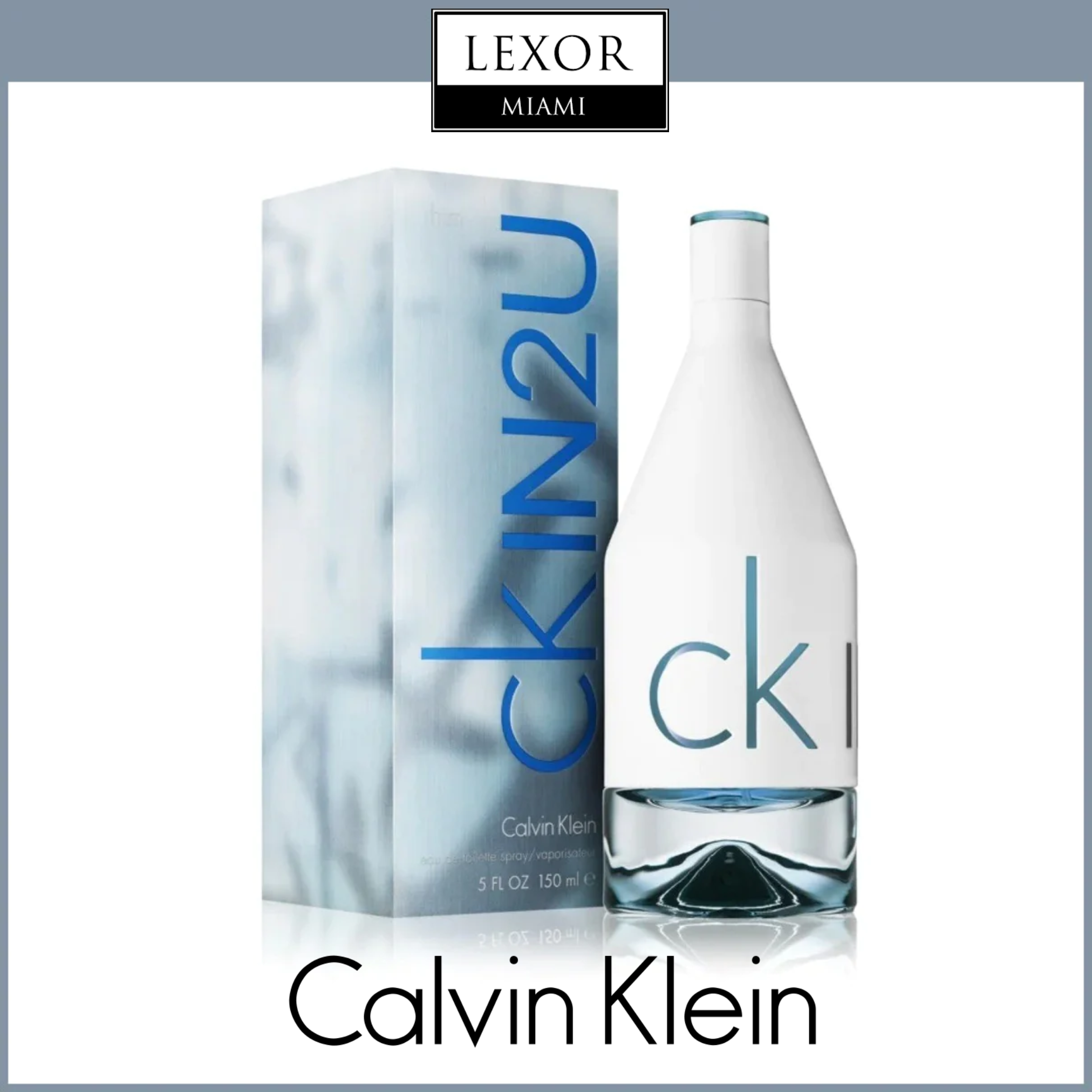 Calvin Klein CK IN2U for Men 5.0oz Eau De Toilette Spray - Fresh Citrus & Woody Cologne for Day & Night Wear, Work & Date Nights